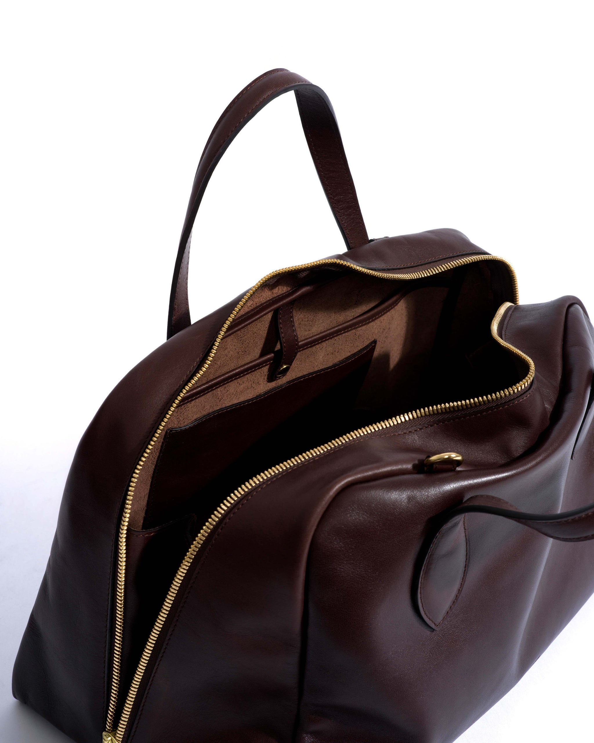 Weekend bowler Vegetal soft calf Coffee brown -