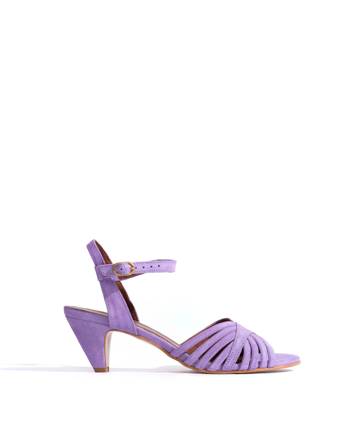 Hermine 50 stiletto Calf suede Lavender ice