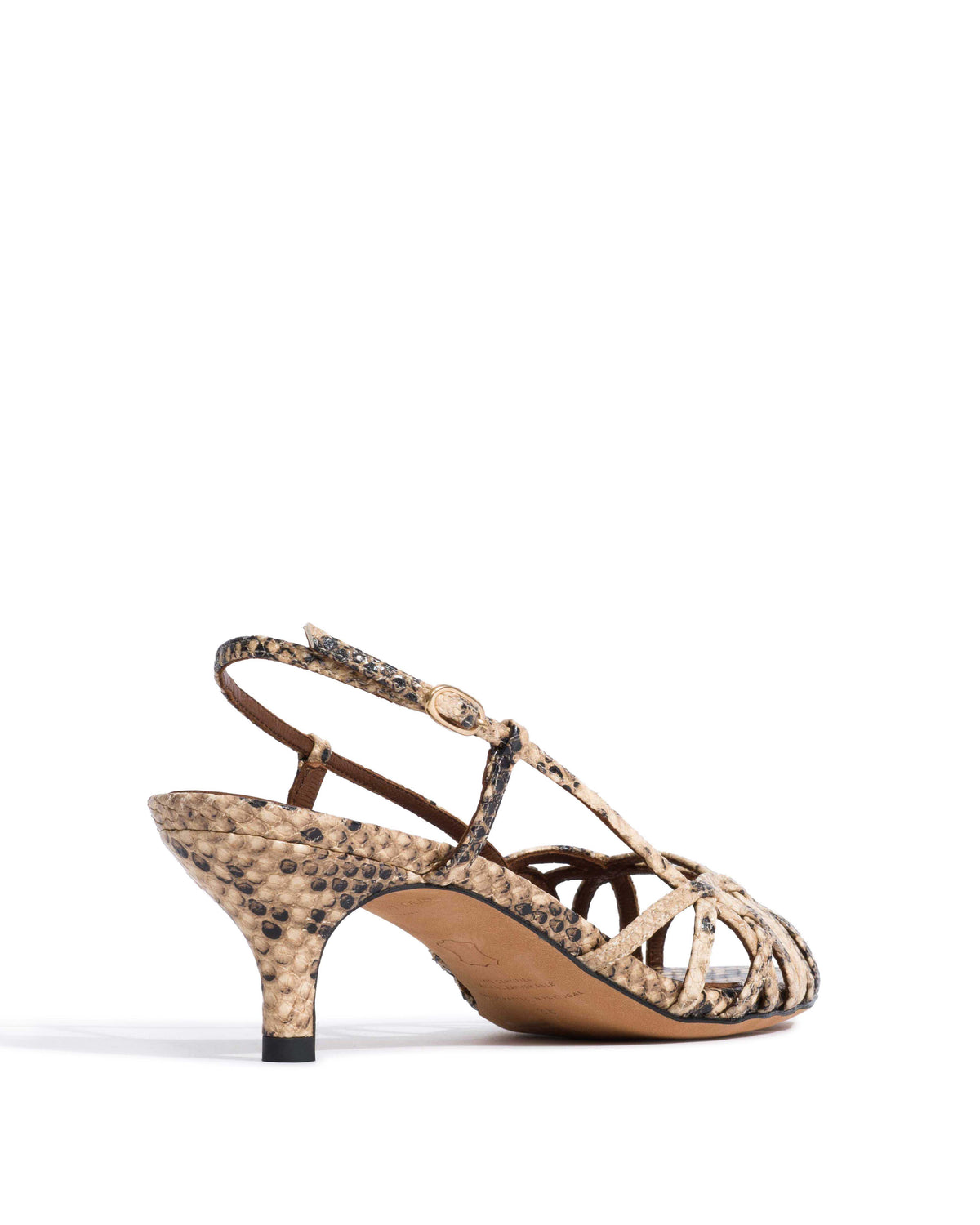 Scarlett 50 kitten Snake calf Natural sand