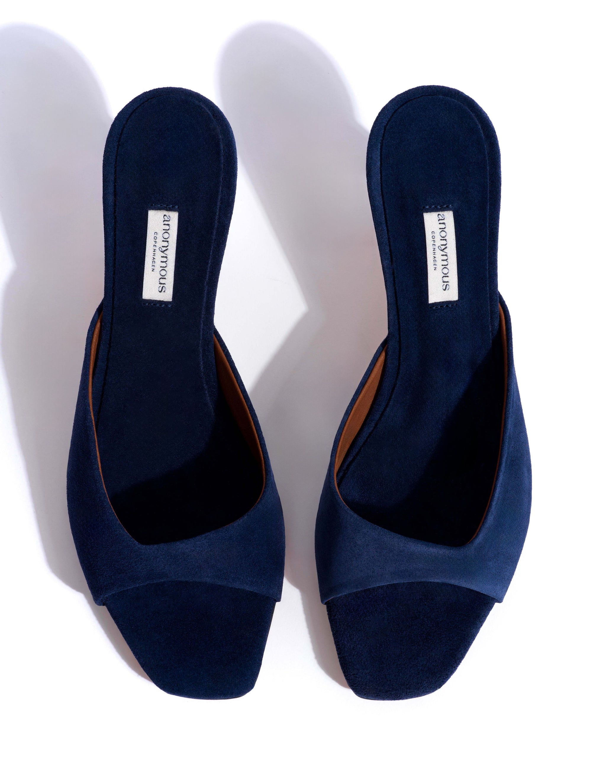 Mazy 55 Calf suede Ink blue - Anonymous Copenhagen Heels