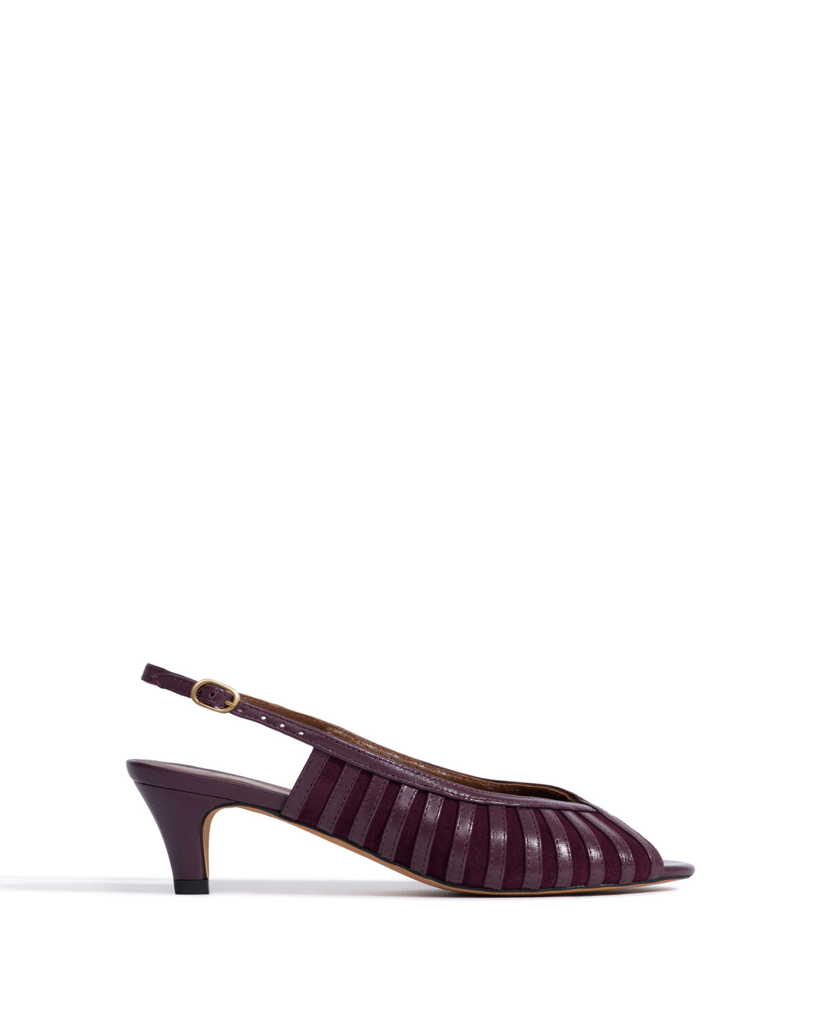 Carminho 40 suede Shiny lamb & suede leather Fig purple