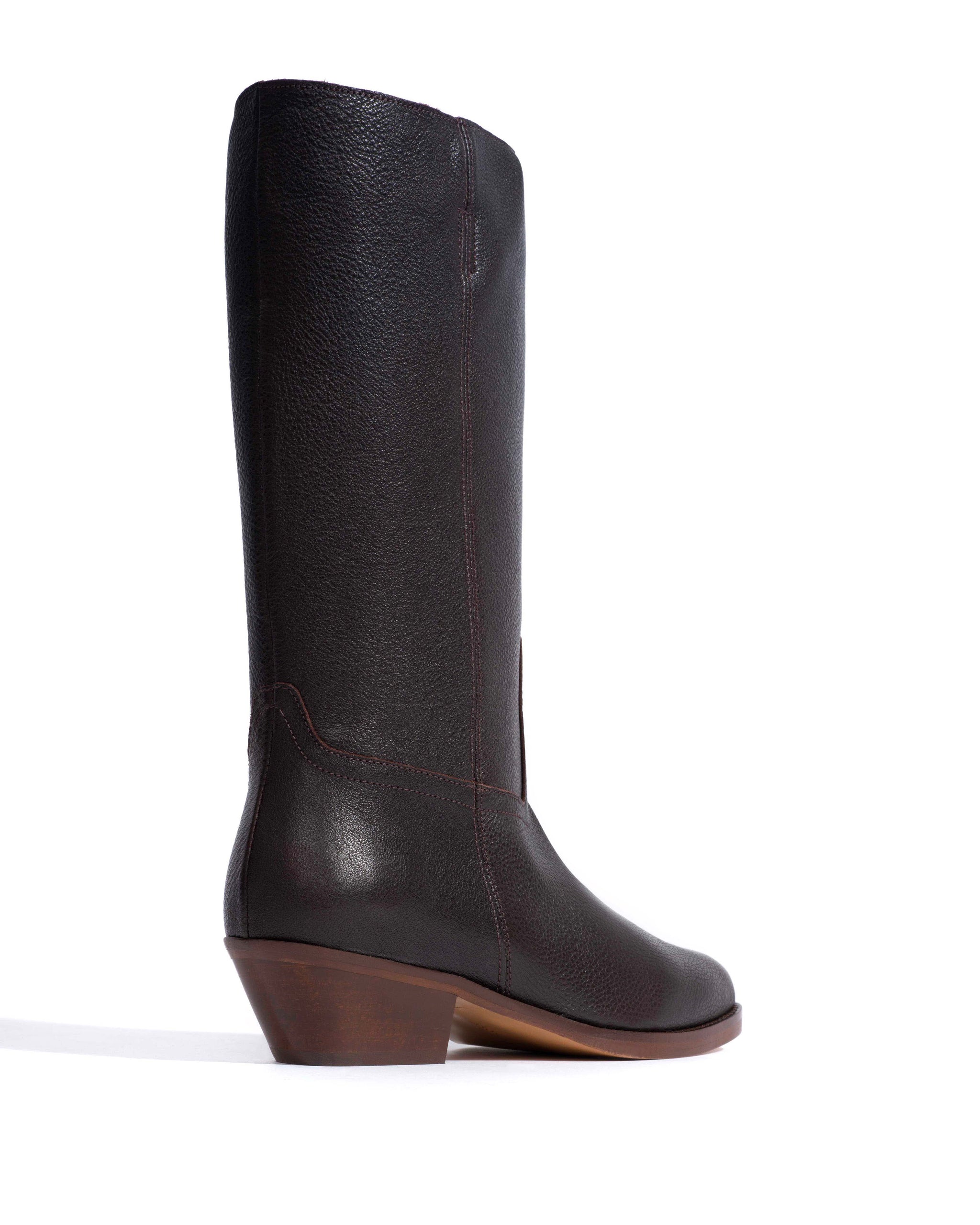 Tarisha Natural grain soft calf Espresso brown