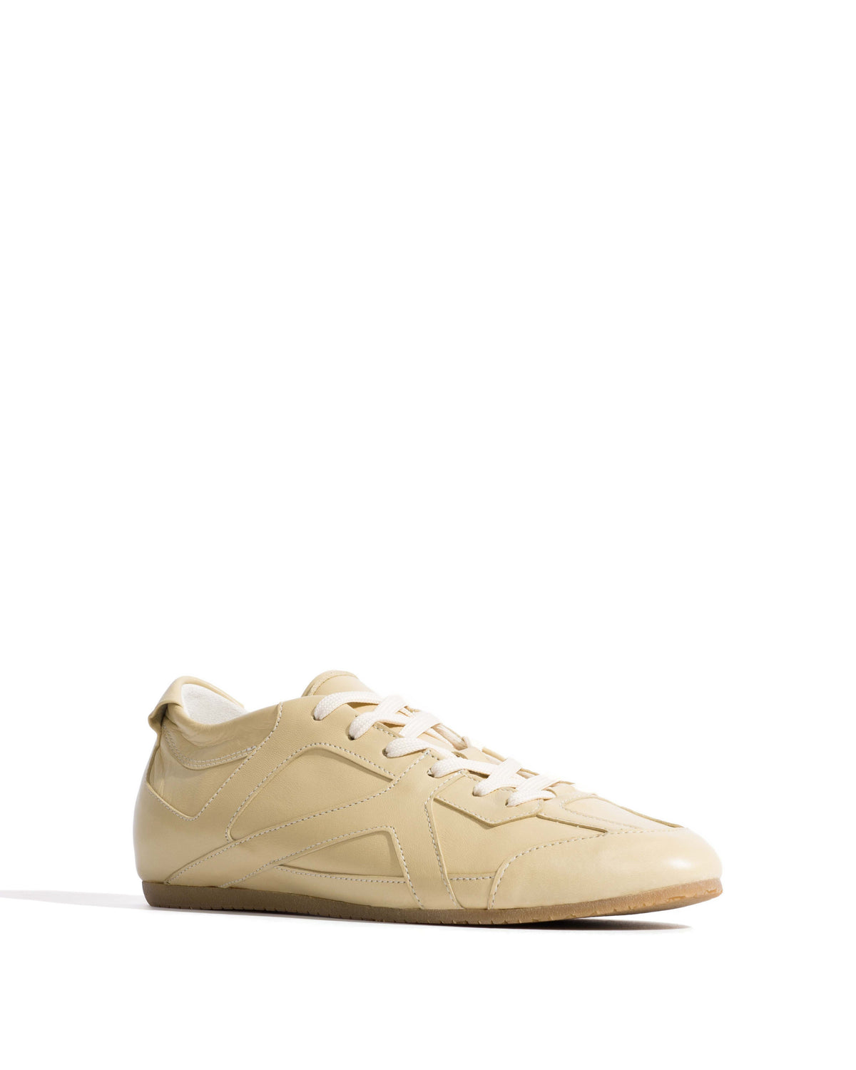 Sneakerina Shiny lamb Butter yellow