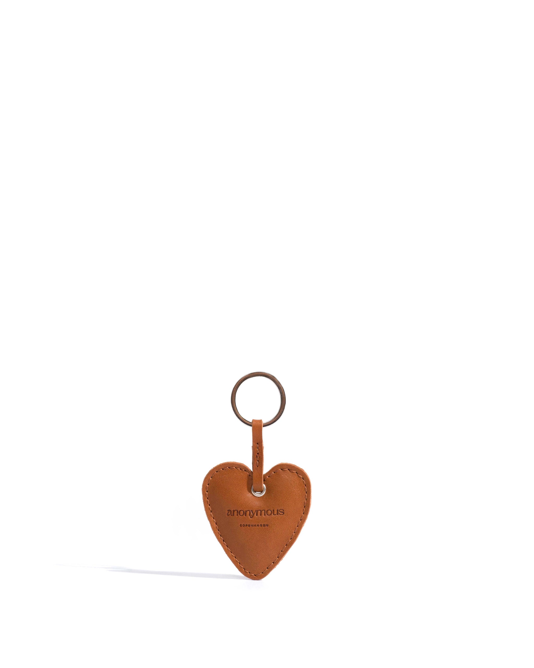 Heart keyring Soft calf Camel - Anonymous Copenhagen Small Leather Goods
