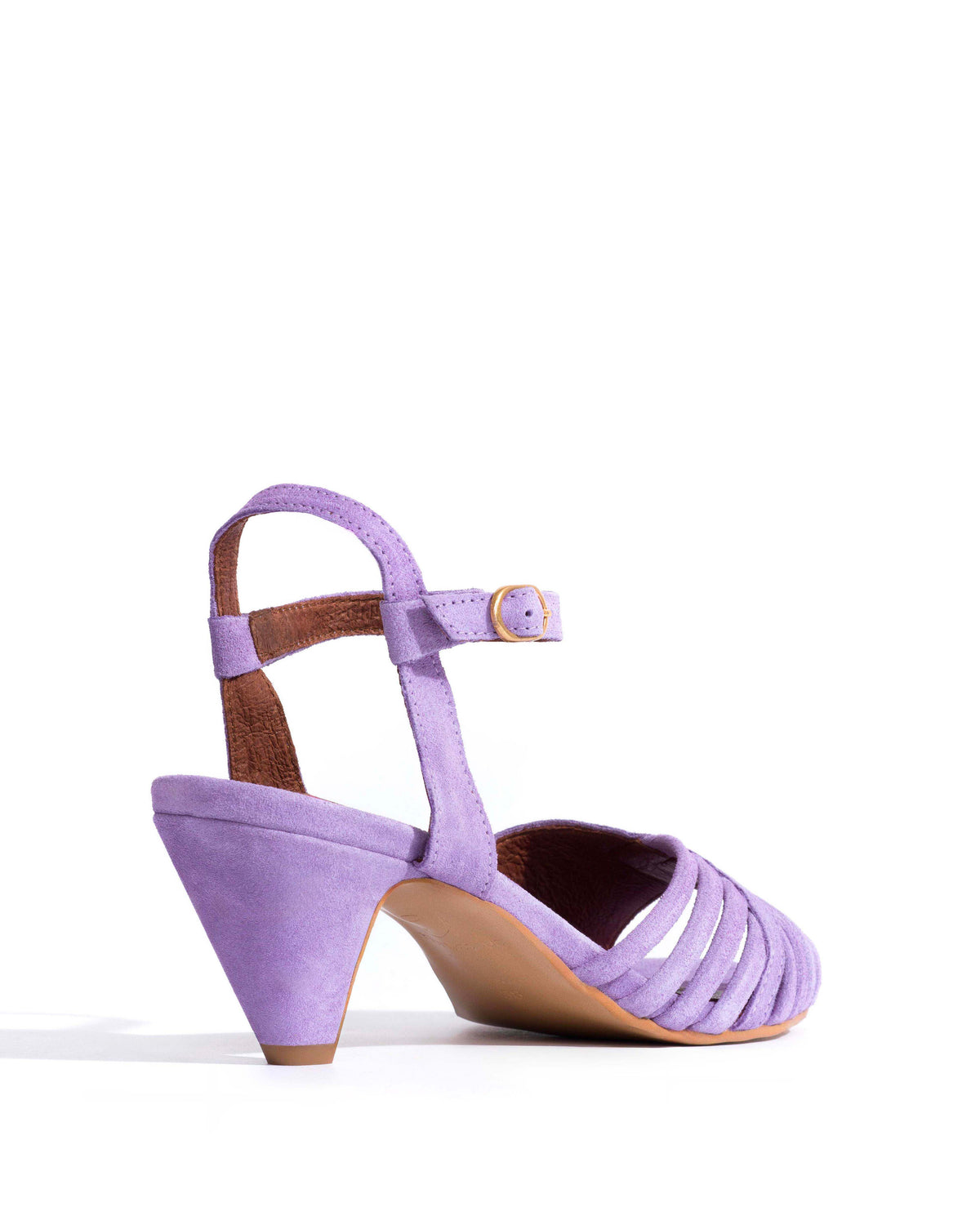 Hermine 50 stiletto Calf suede Lavender ice