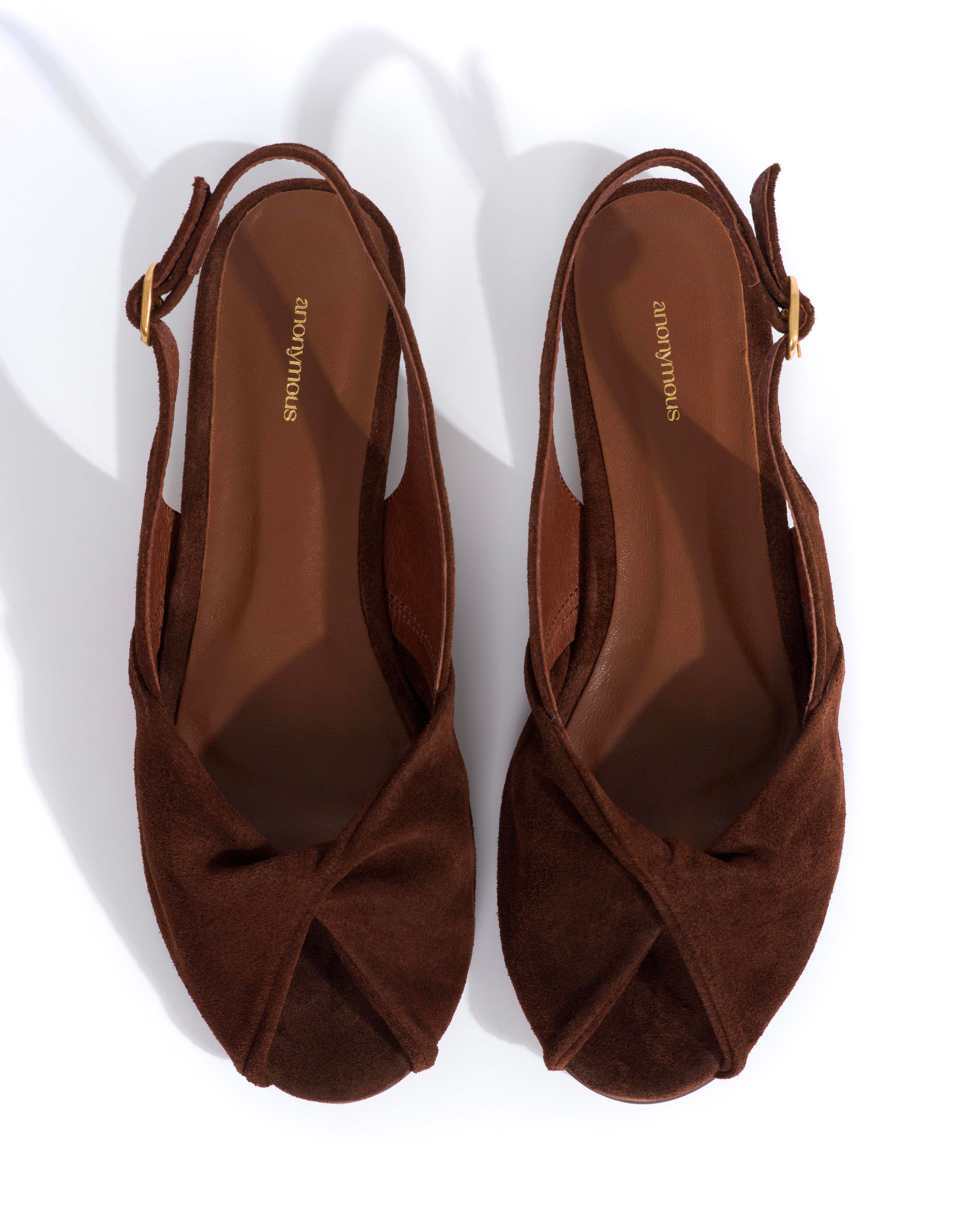 Magda 20 Calf suede Chocolate