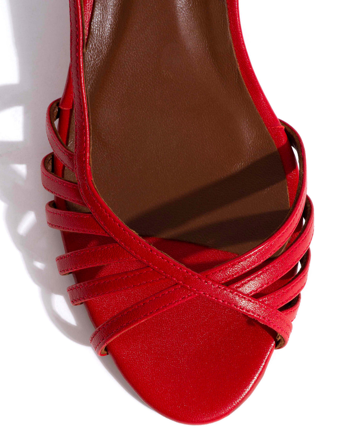 Carlota 40 Shiny lamb Ruby red