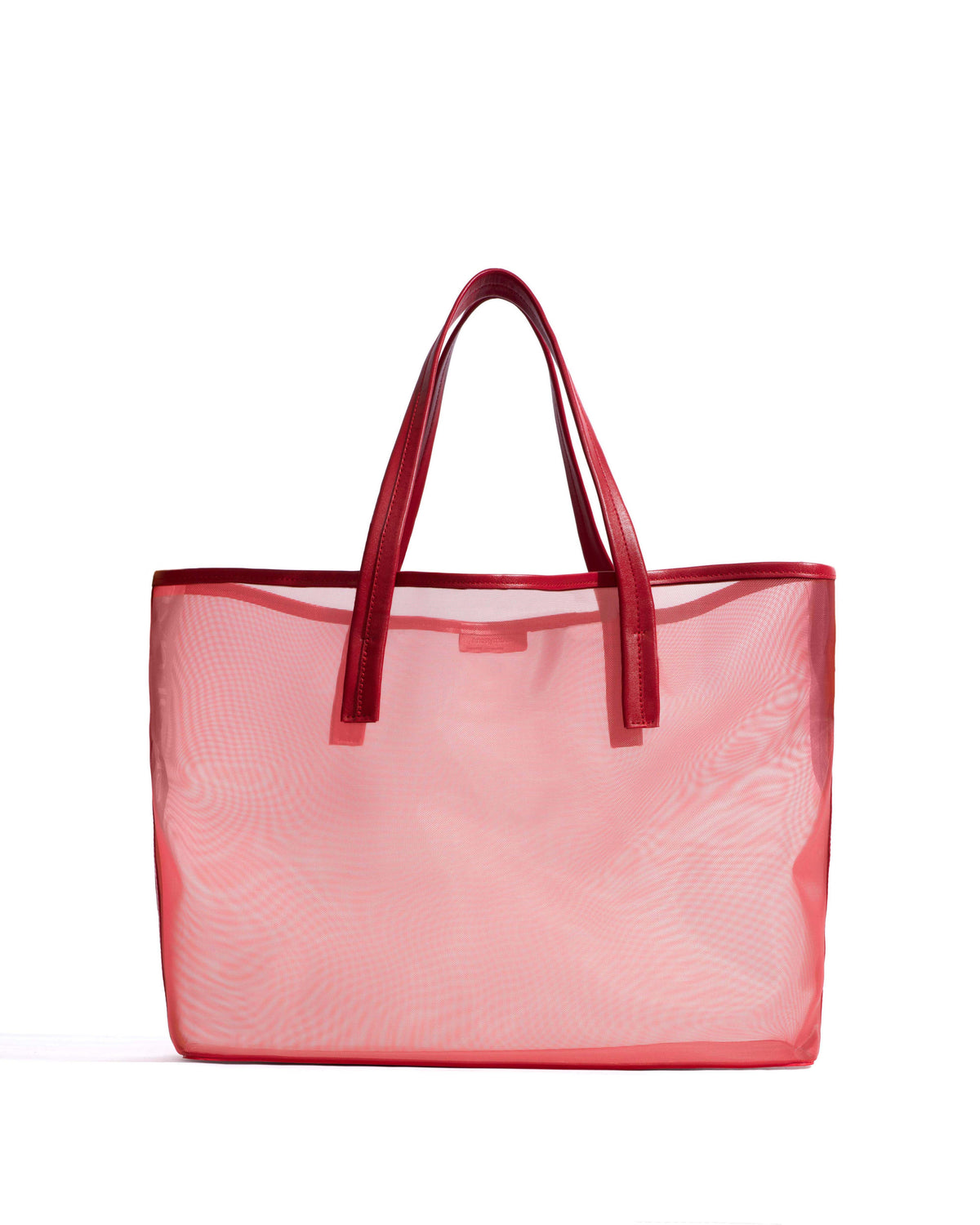 Ruba shopper mesh Shiny lamb & mesh Ruby red