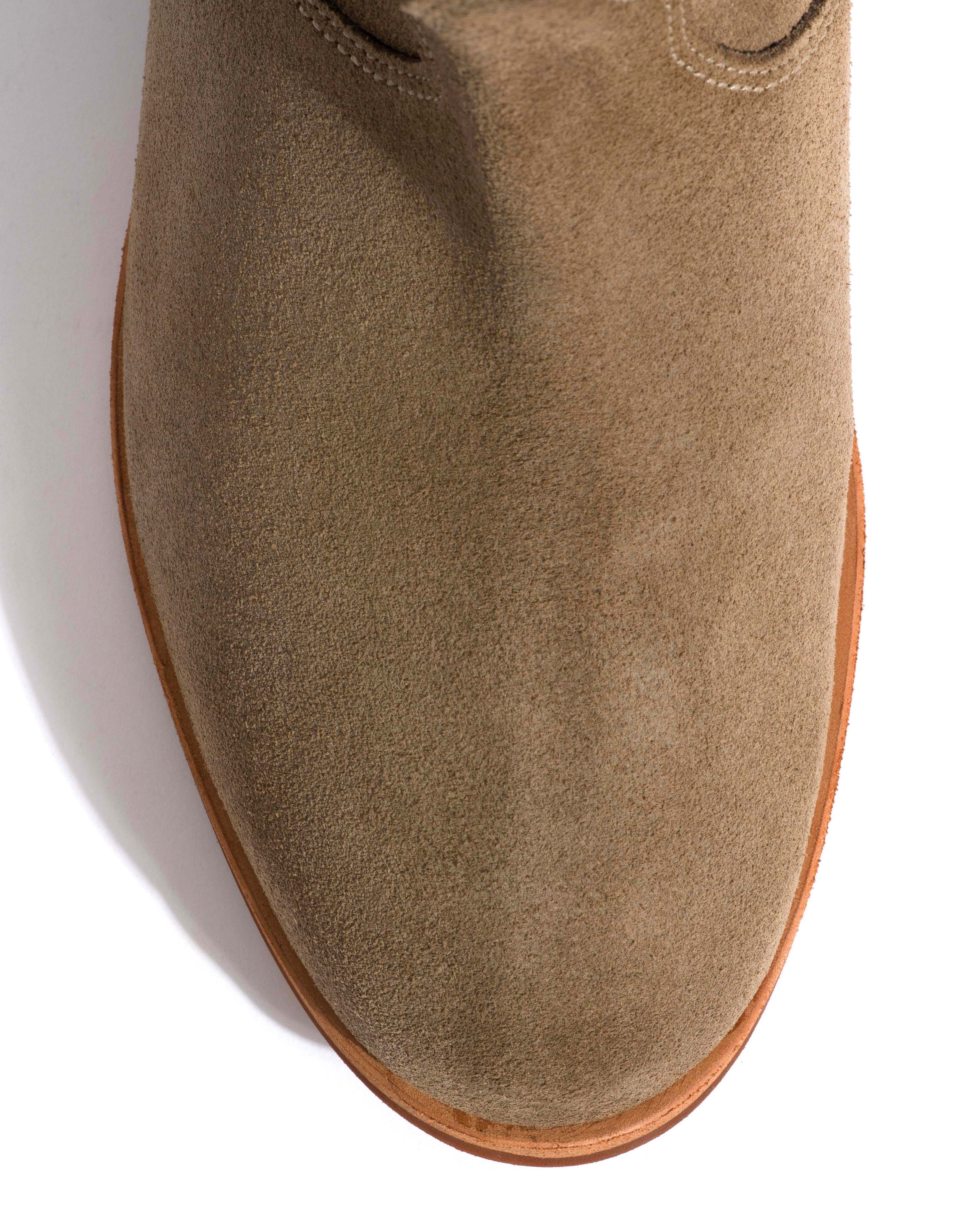 Claudia Calf suede Dried olive