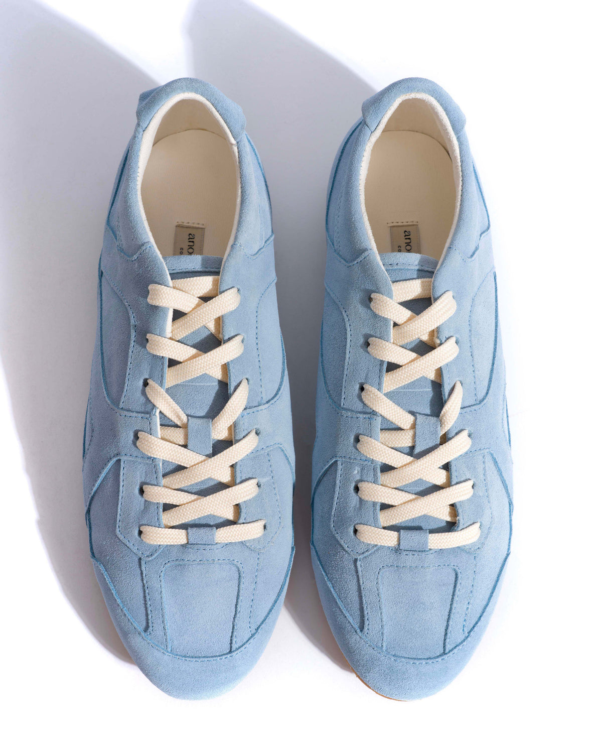 Sneakerina Calf suede Porcelain blue