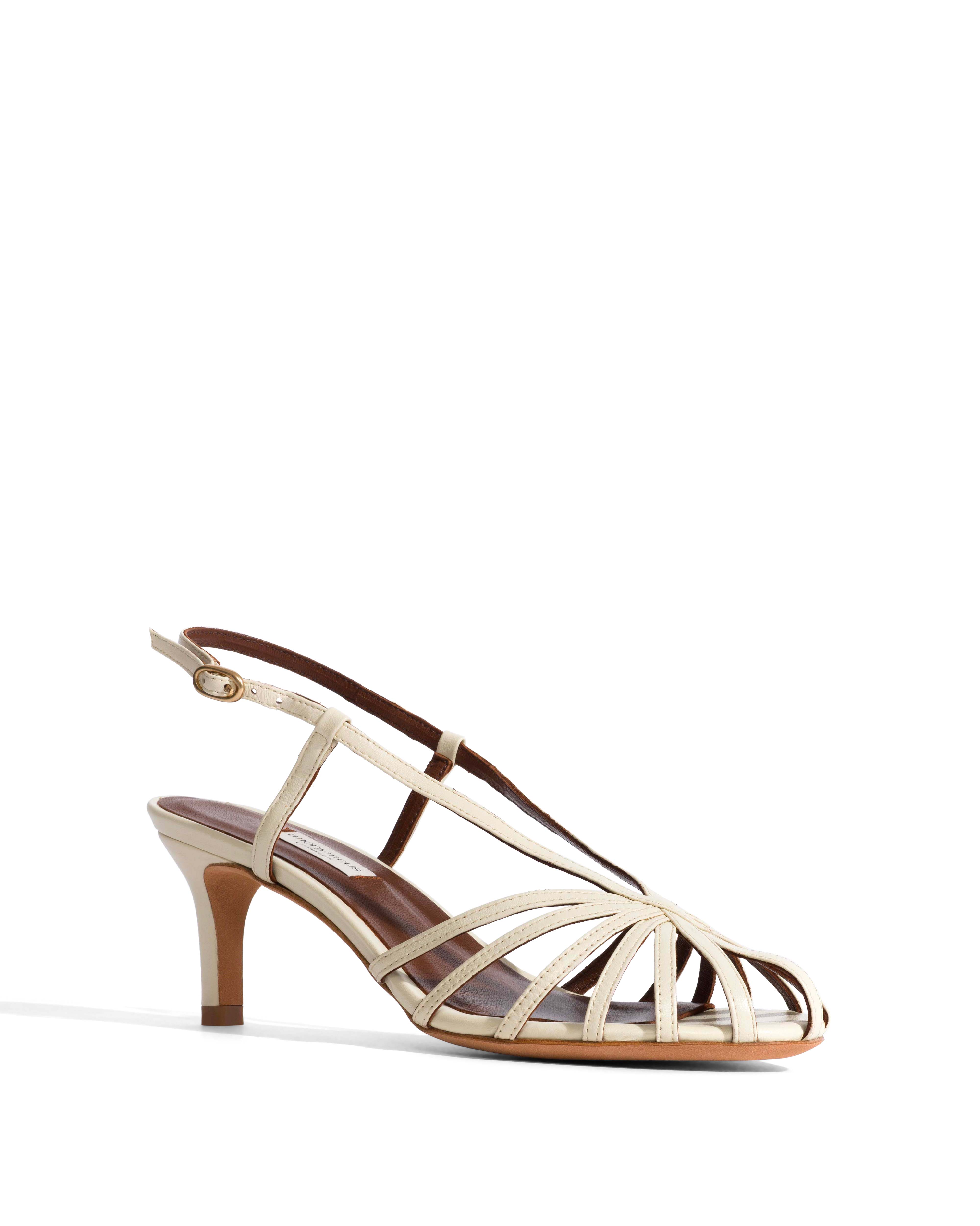 Candace 55 Shiny lamb White sand