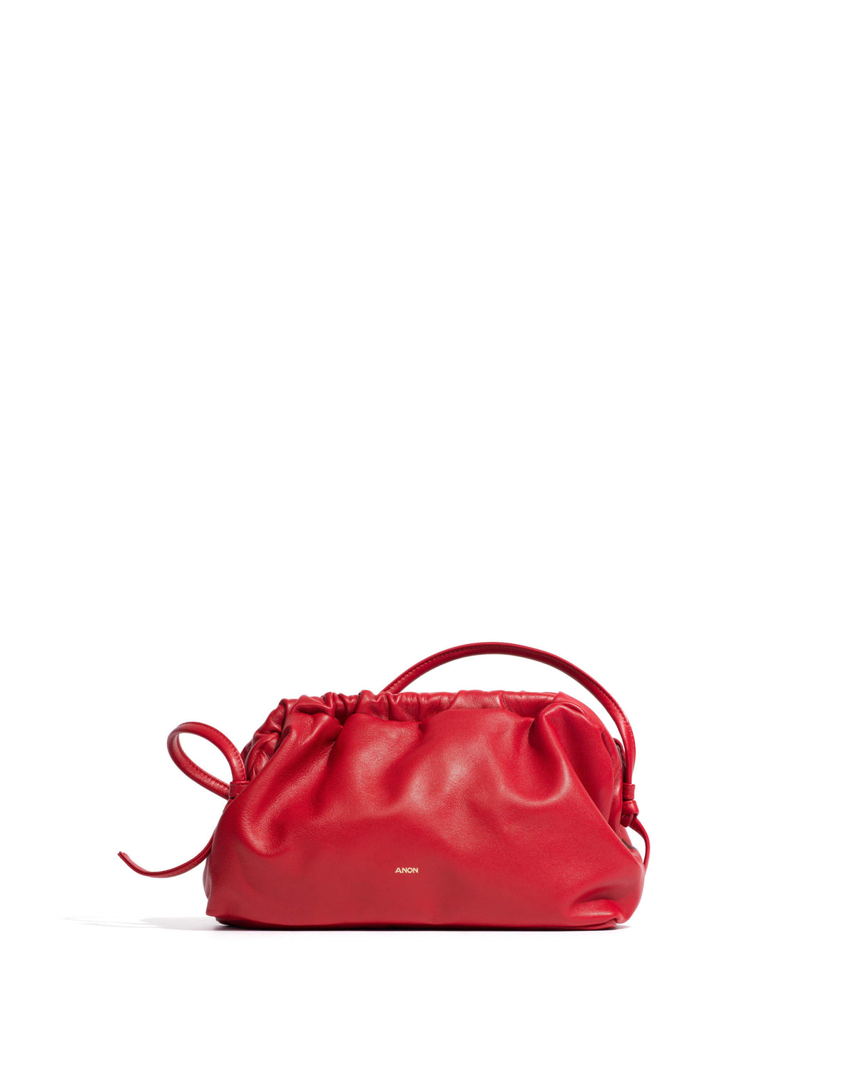 Hally classic cloud bag Shiny lamb Ruby red