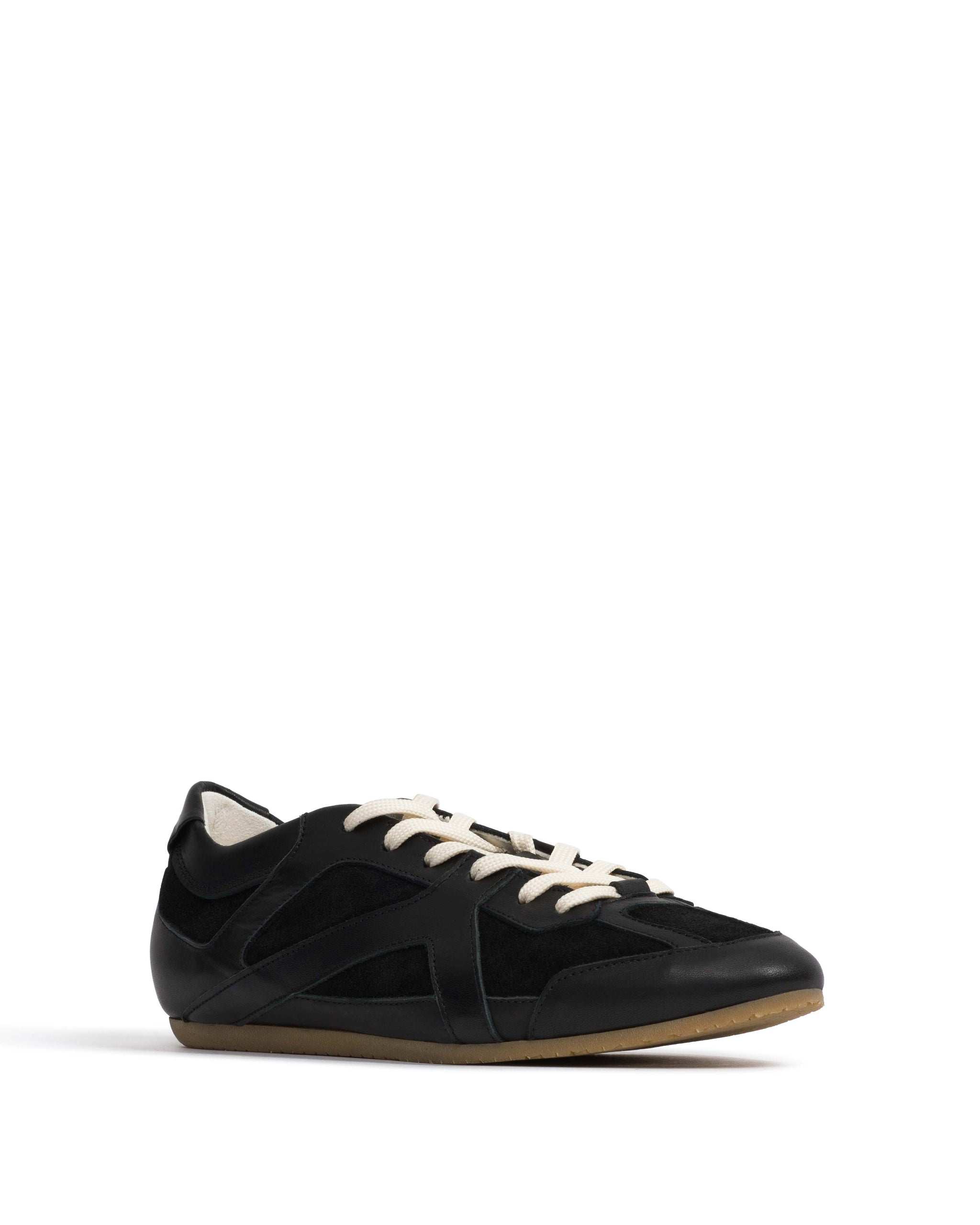 Sneakerina Shiny lamb & suede leather Black - Anonymous Copenhagen Sneakers