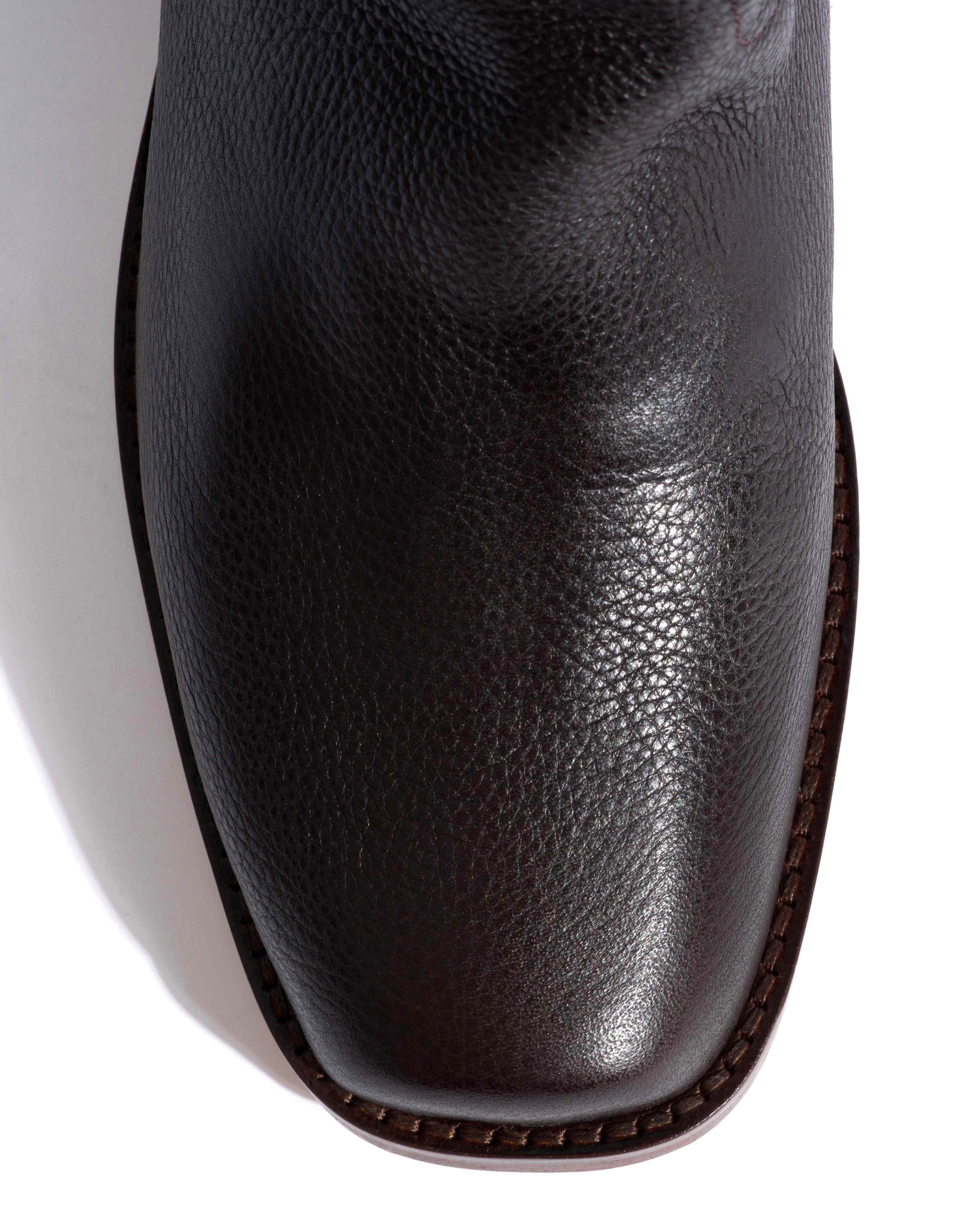 Tarisha Natural grain soft calf Espresso brown
