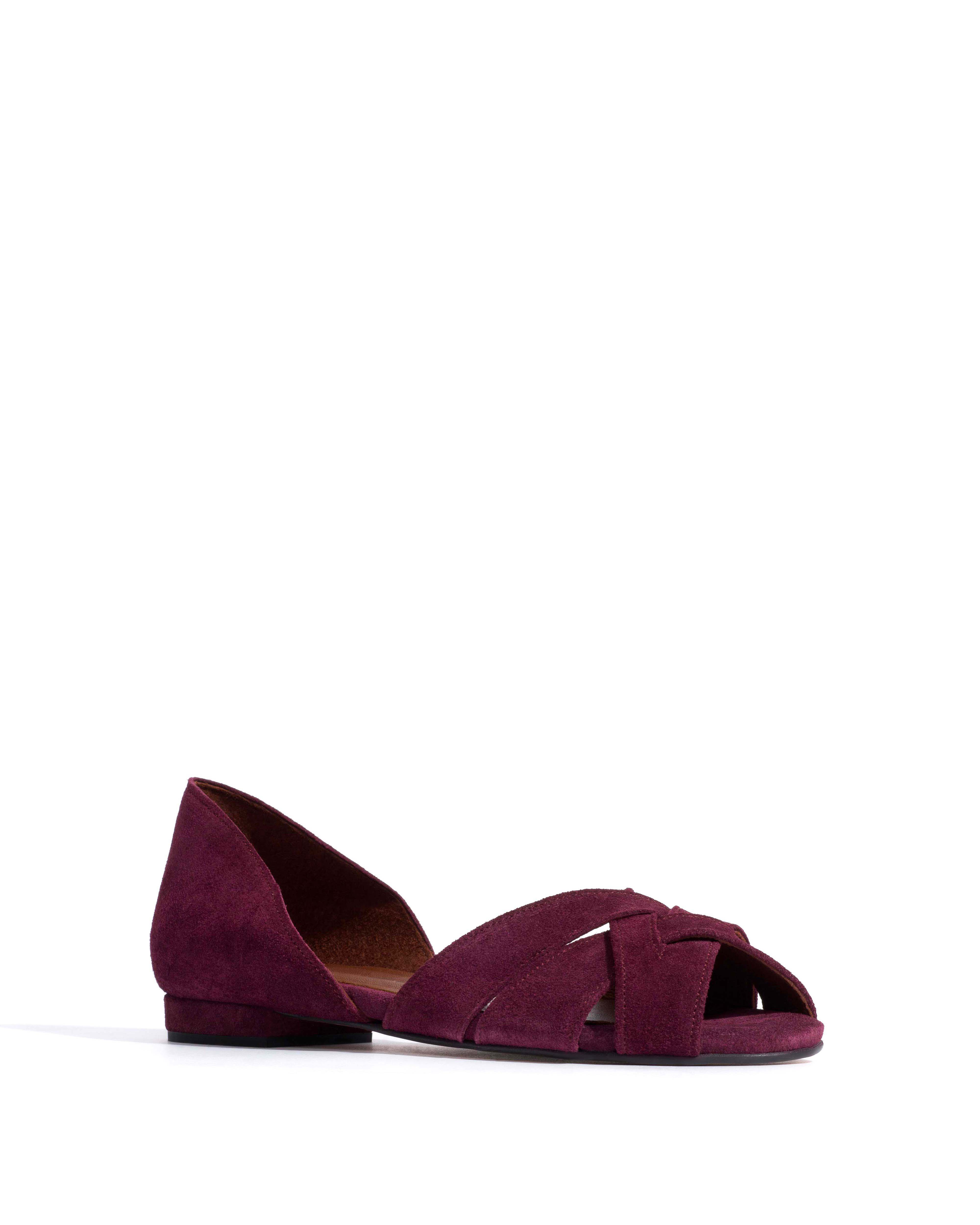 Sanni 20 Calf suede Fig purple