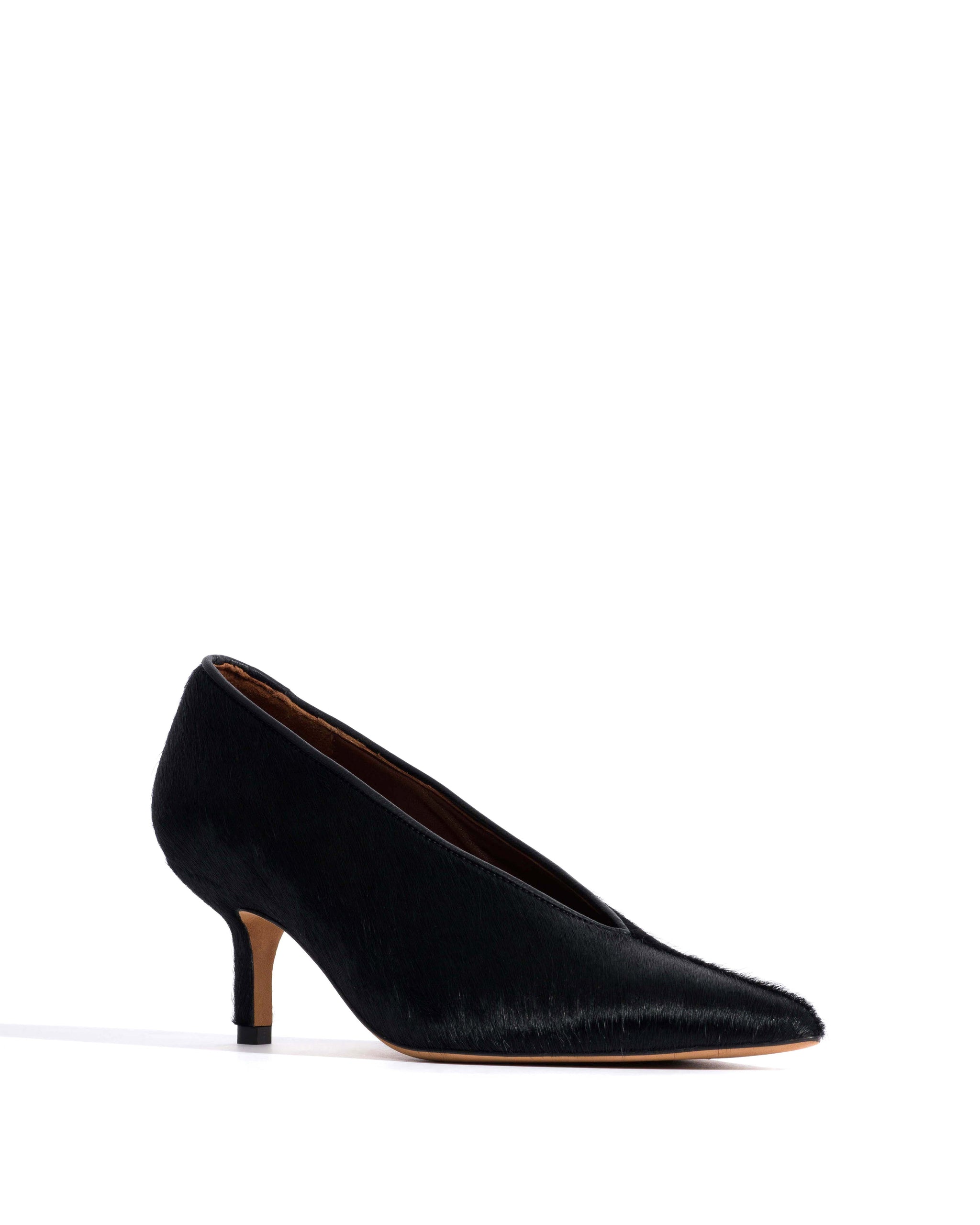 Phia 55 pin Calf hair Black - Anonymous Copenhagen Heels