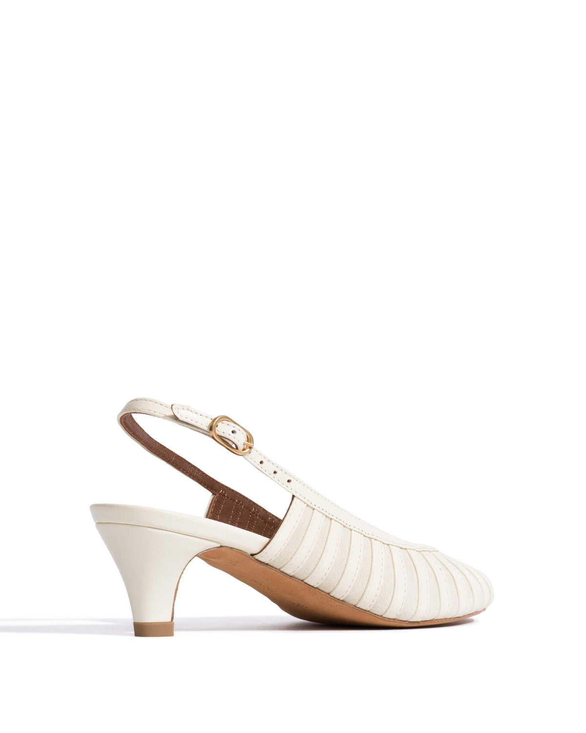 Carminho 40 suede Shiny lamb & suede leather White sand