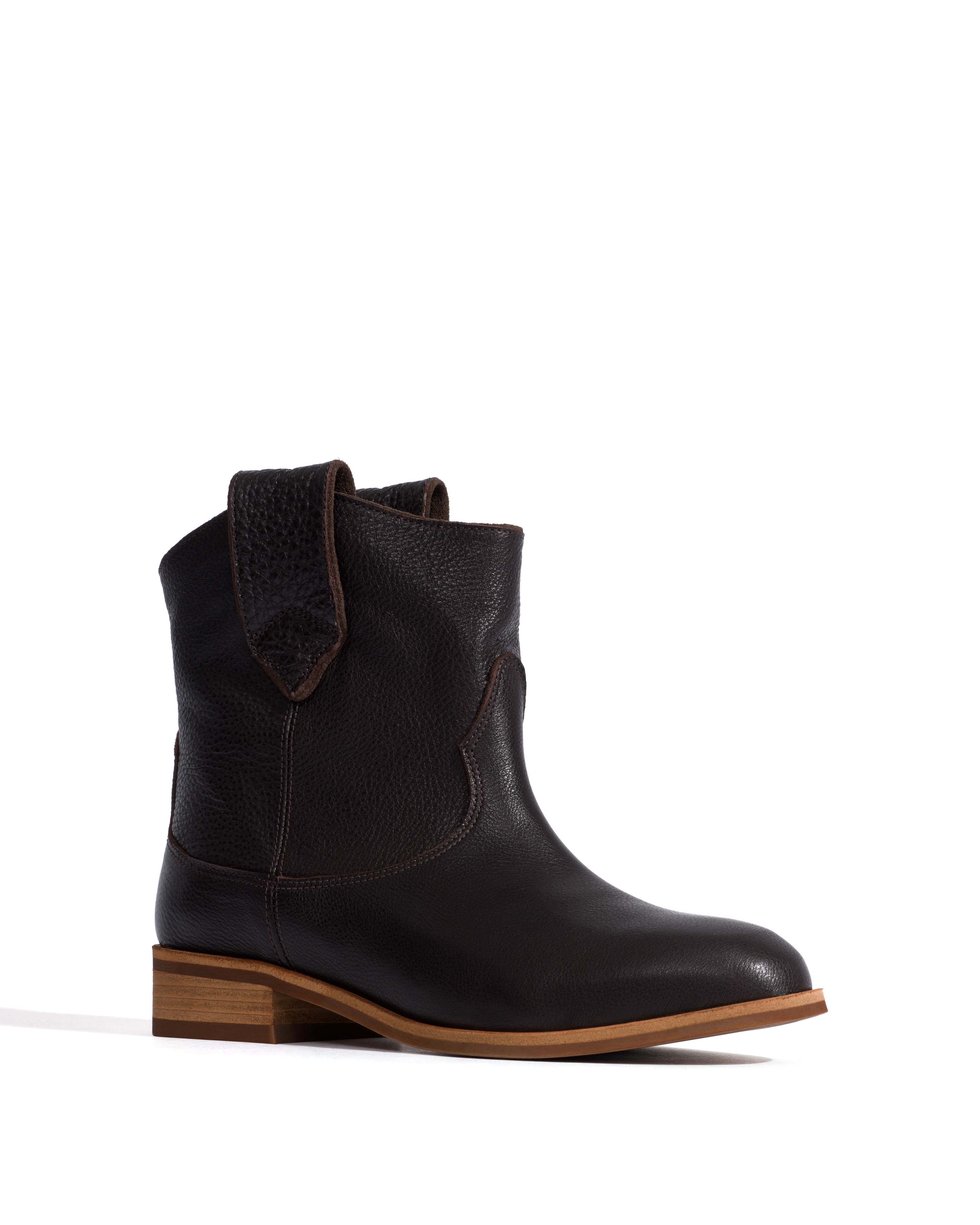 Monja Natural grain soft calf Espresso brown