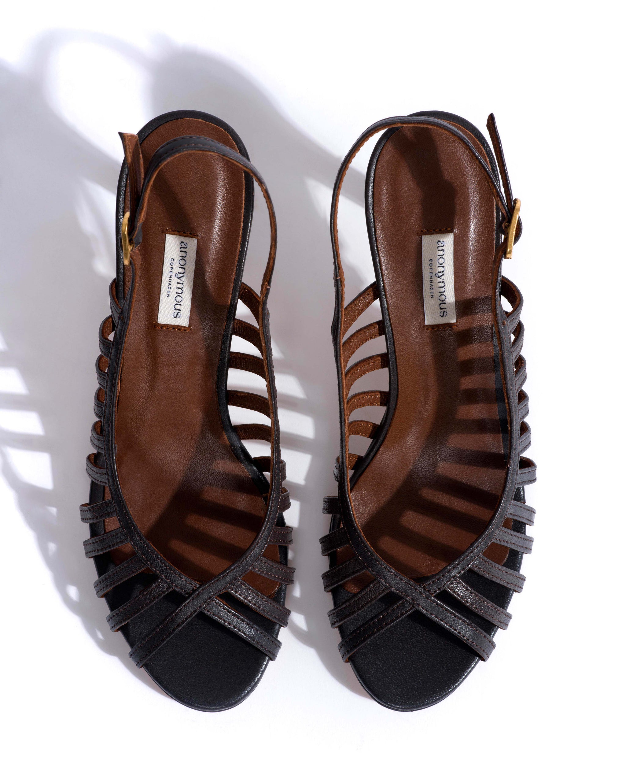 Carminho 75 Shiny lamb Espresso brown - Anonymous Copenhagen Heels