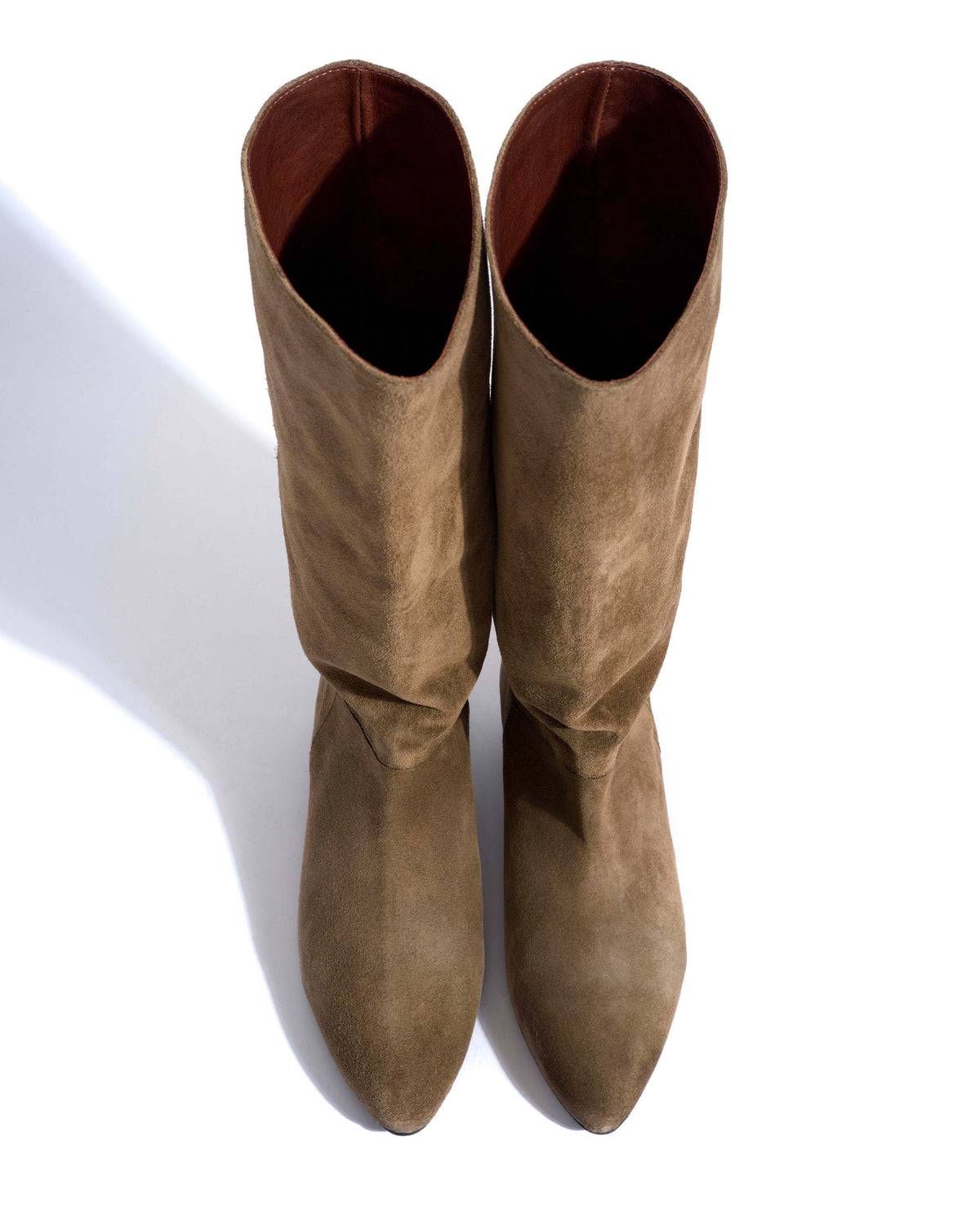 Jasmina 20 Calf suede & sleek leather Dried olive & espresso brown