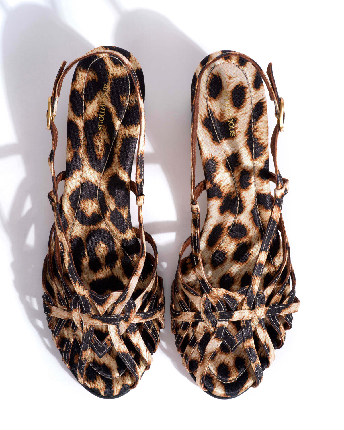 Briddie 50 heart Satin print Leopard