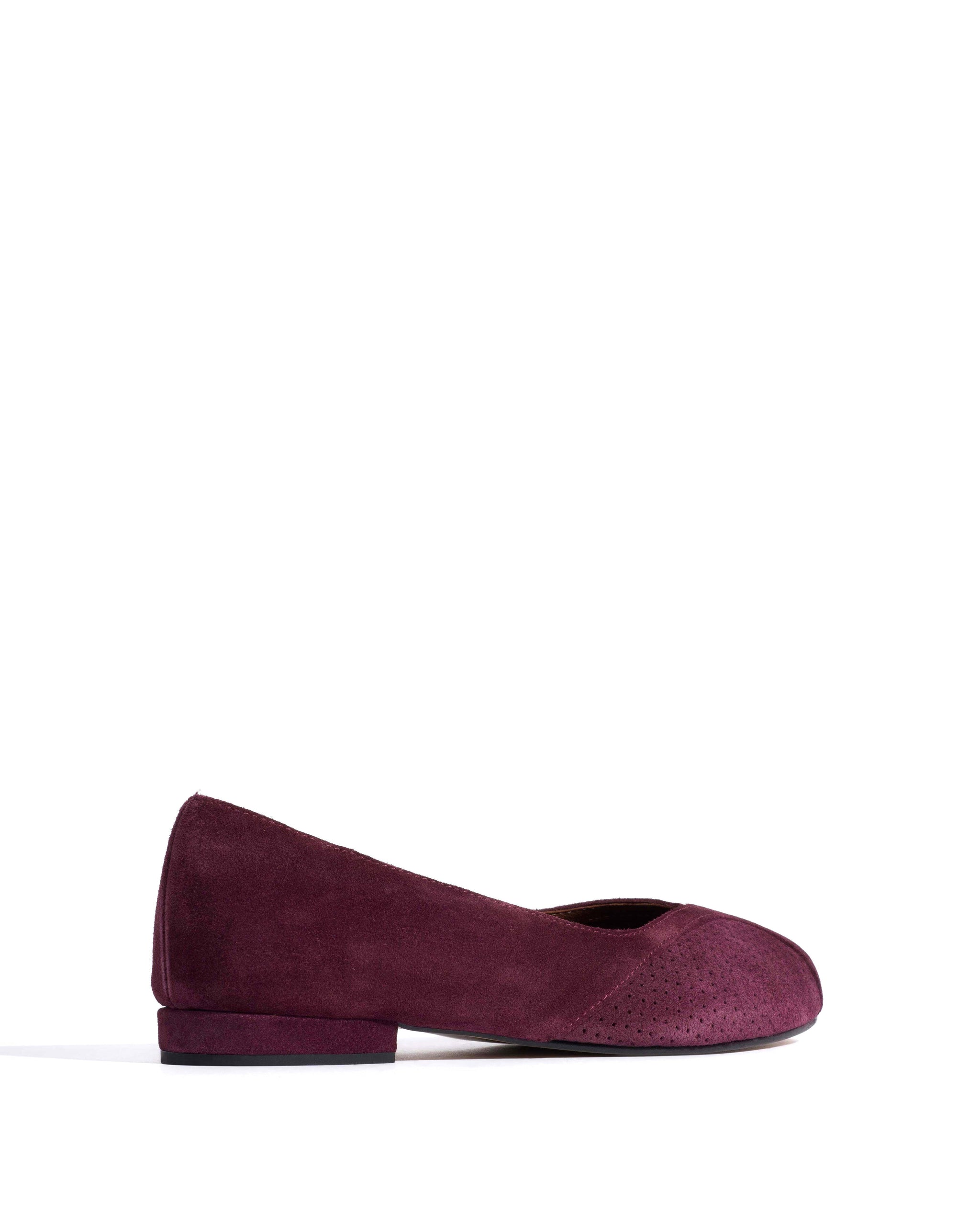 Tiffy Calf suede Fig purple - Anonymous Copenhagen Flat-loafers & ballerinas & pumps