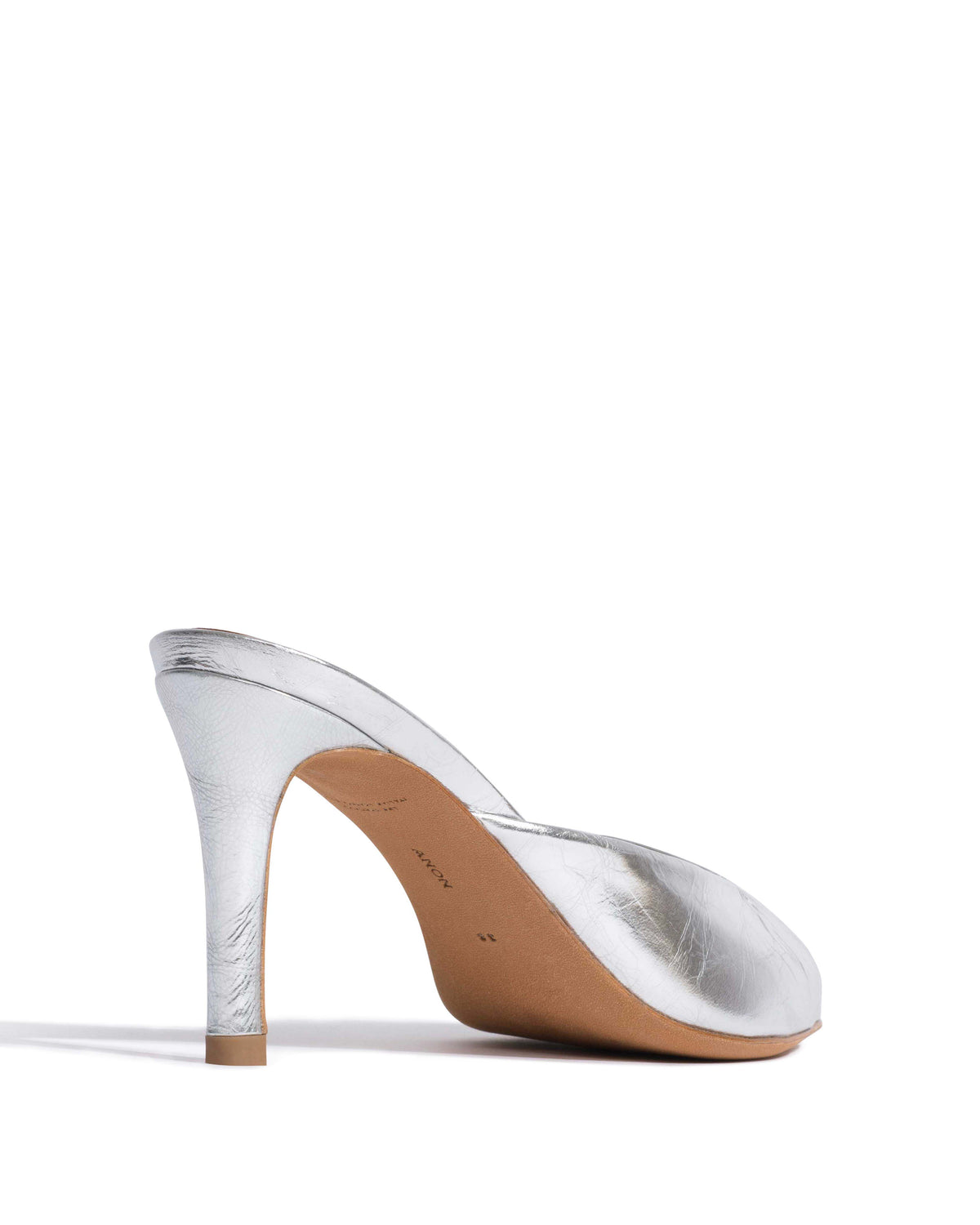 Mazy 75 Crinkled metallic lamb Silver