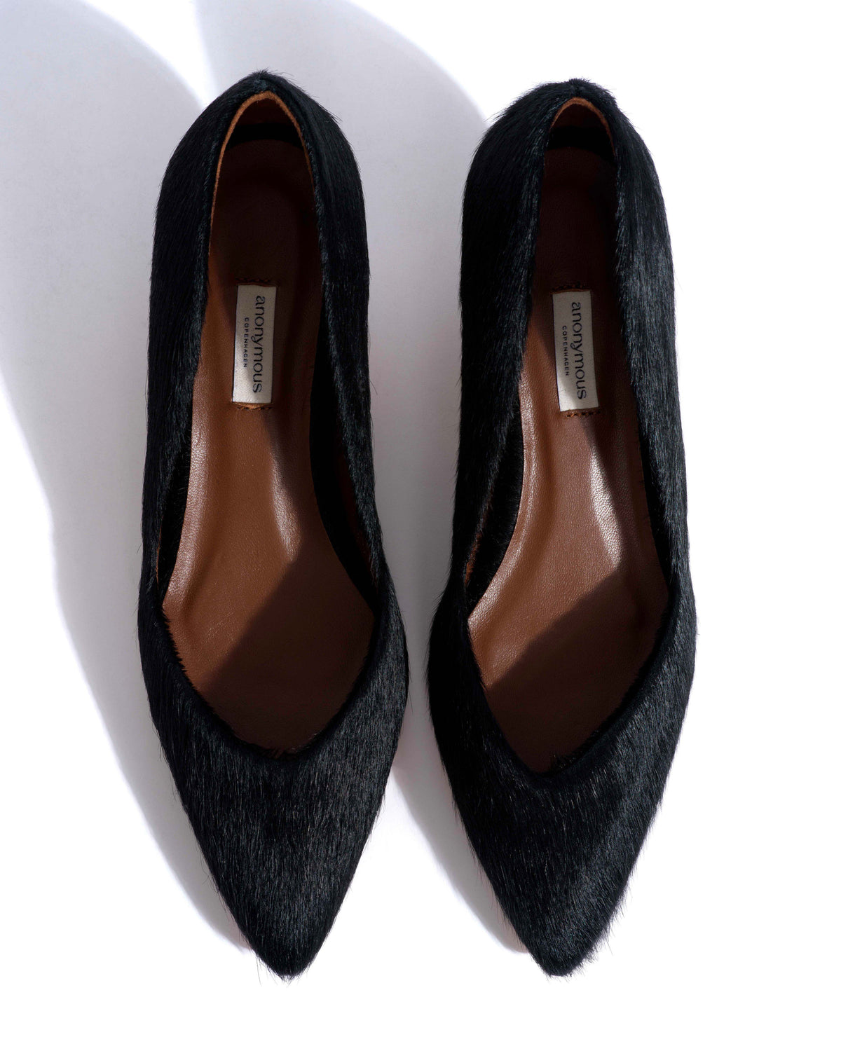 Trini 40 stiletto Calf hair Black