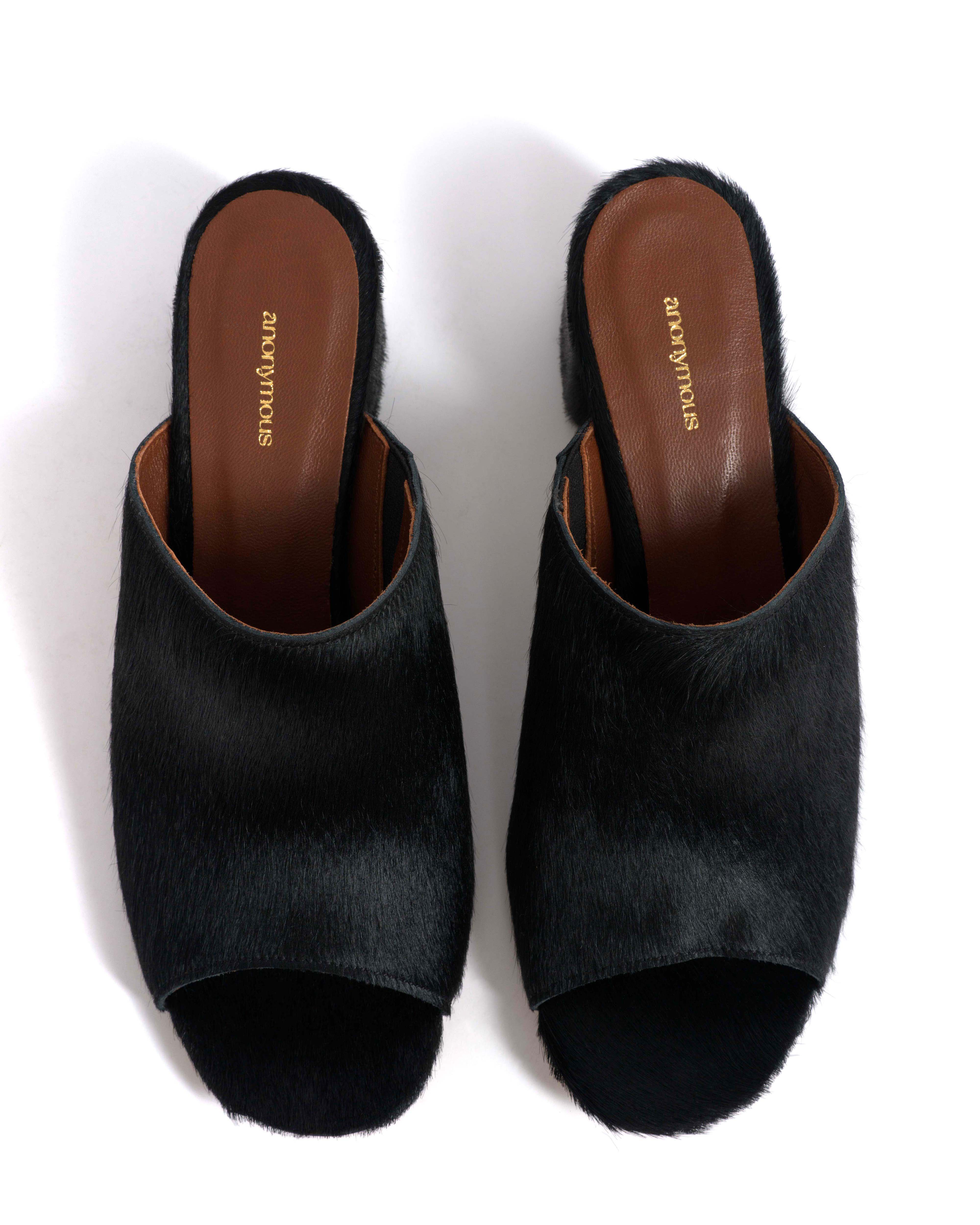 Horizon 55 Calf hair Black