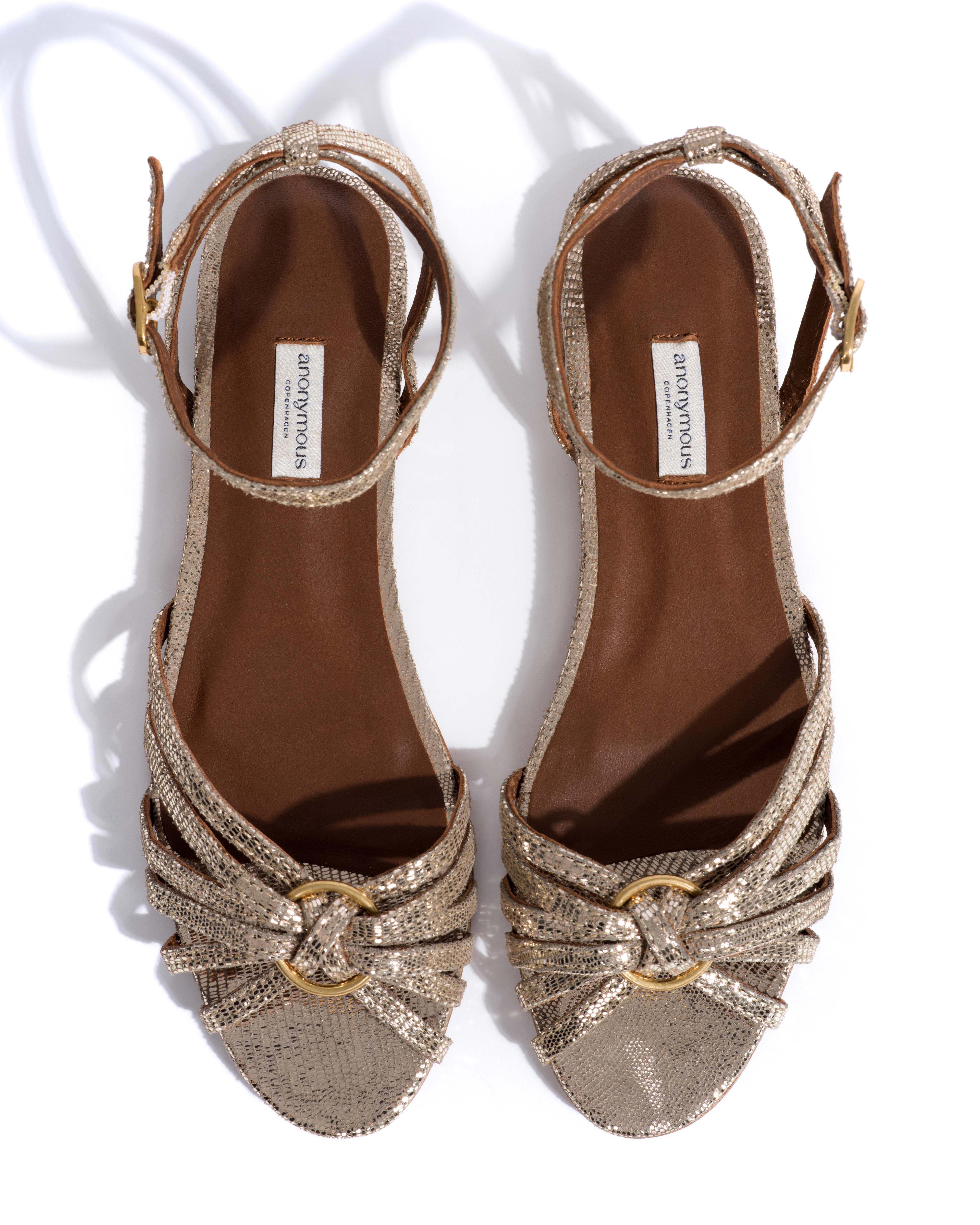 Lopes 10 Lizard metallic goat Vintage champagne