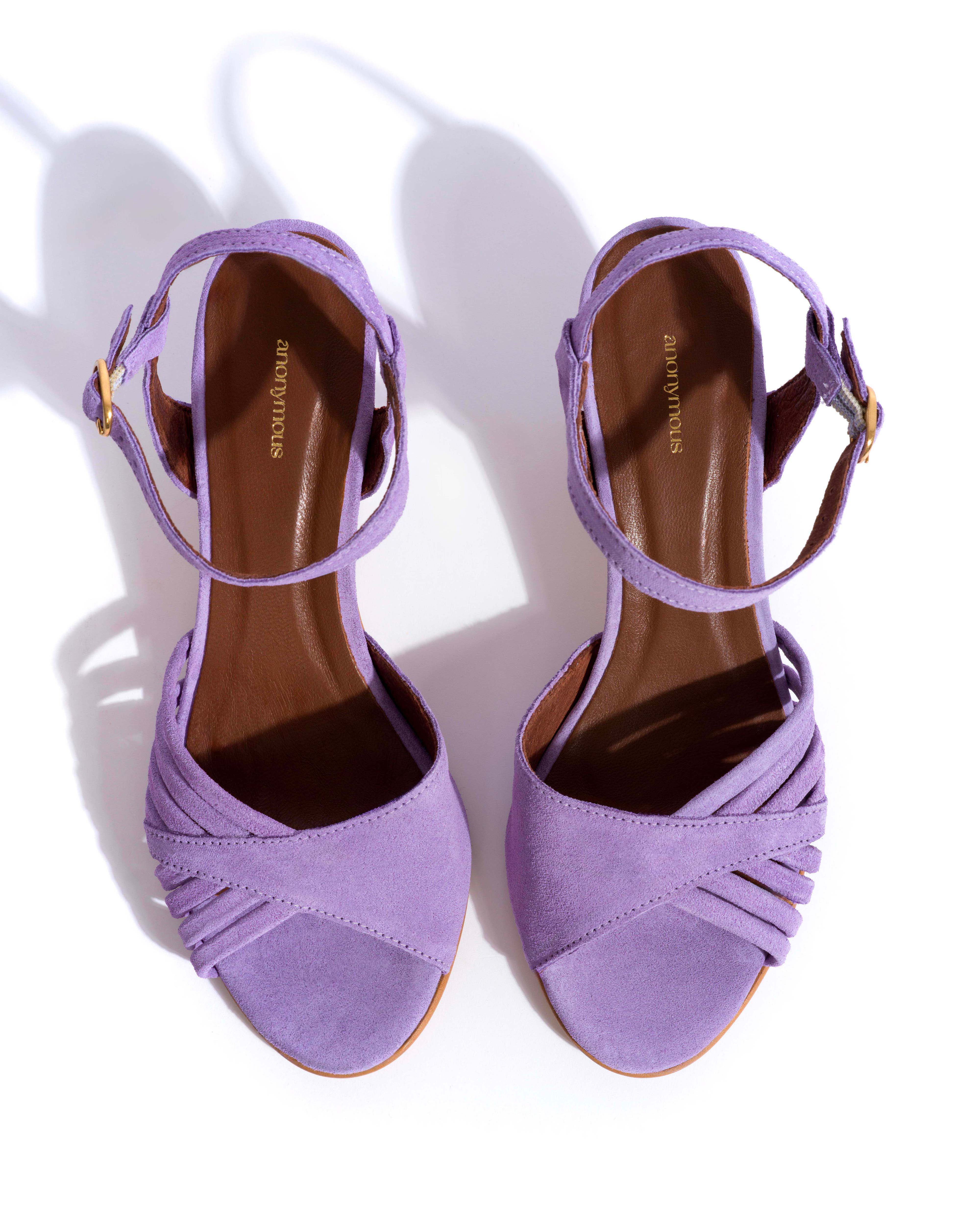 Hermine Calf suede Lavender ice