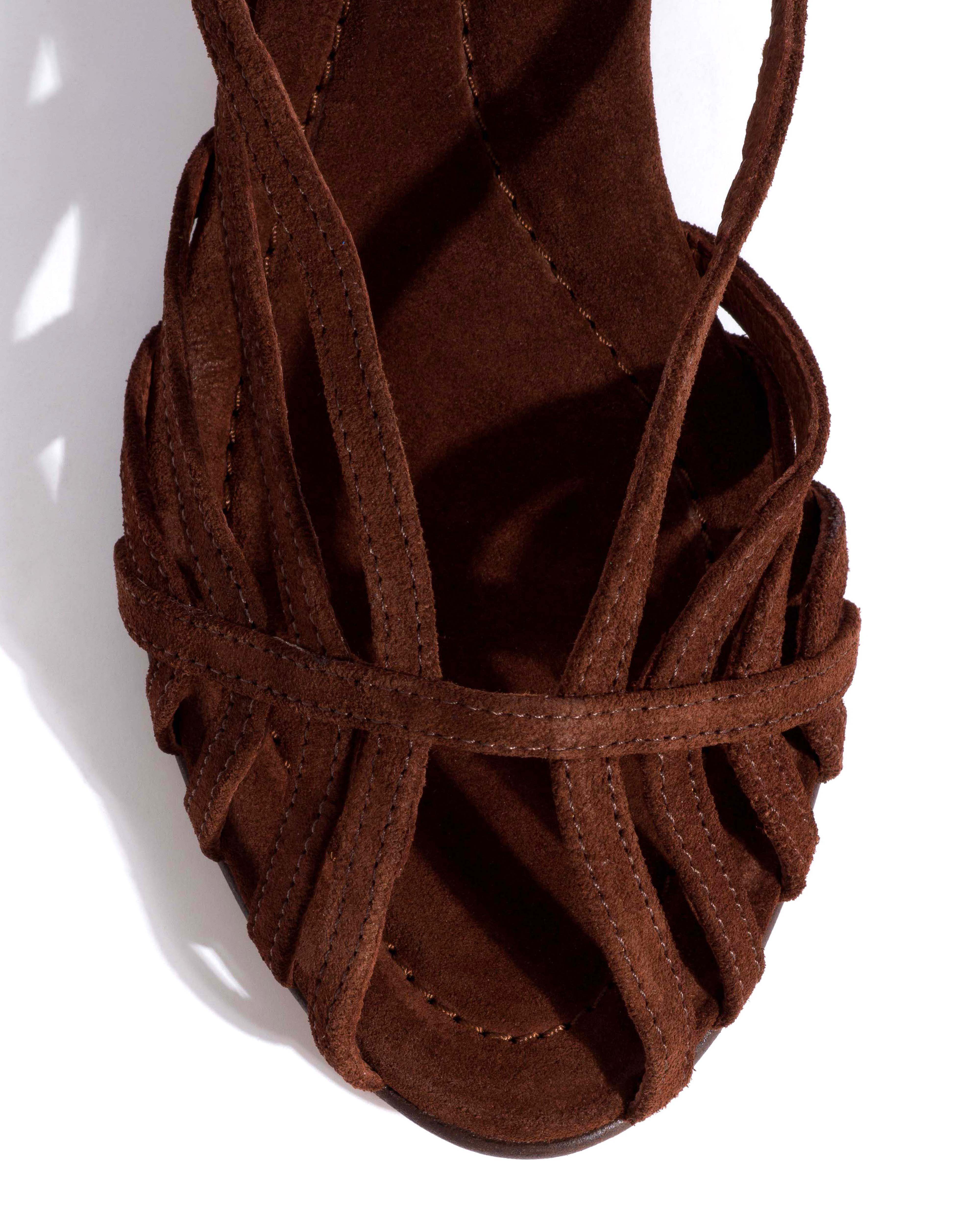 Briddie 50 Calf suede Chocolate