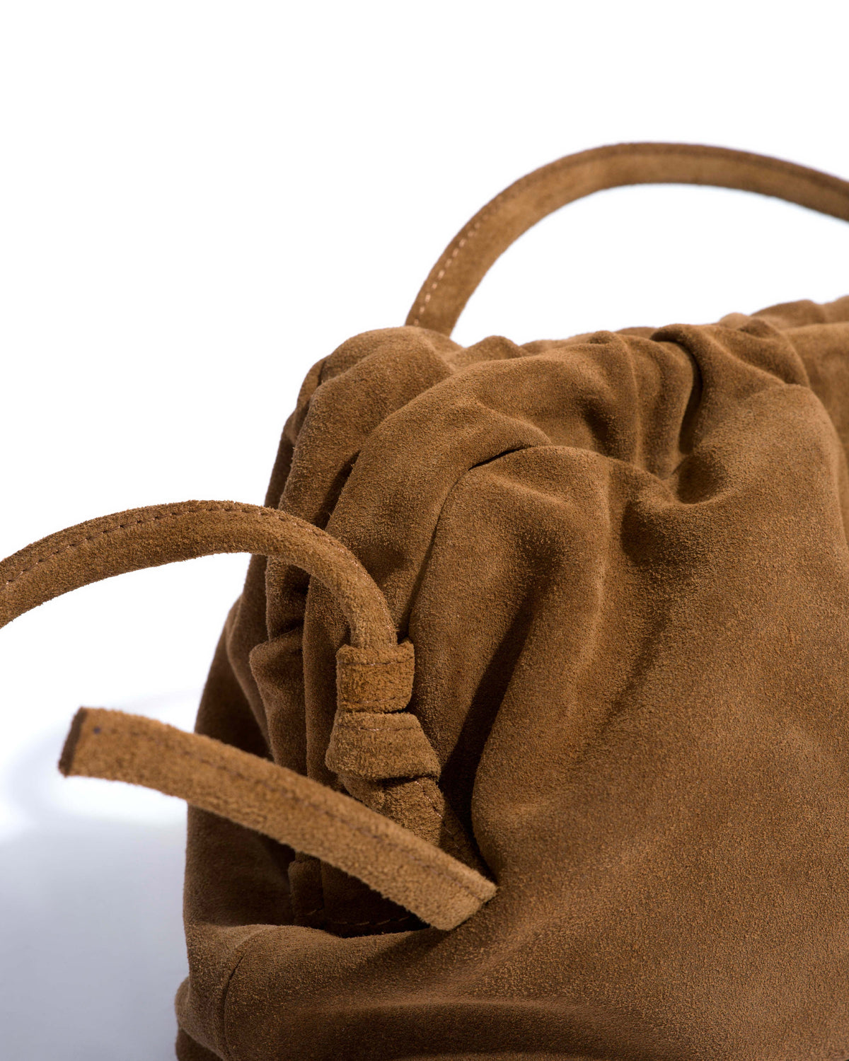 Hally classic cloud bag Calf suede Cinnamon