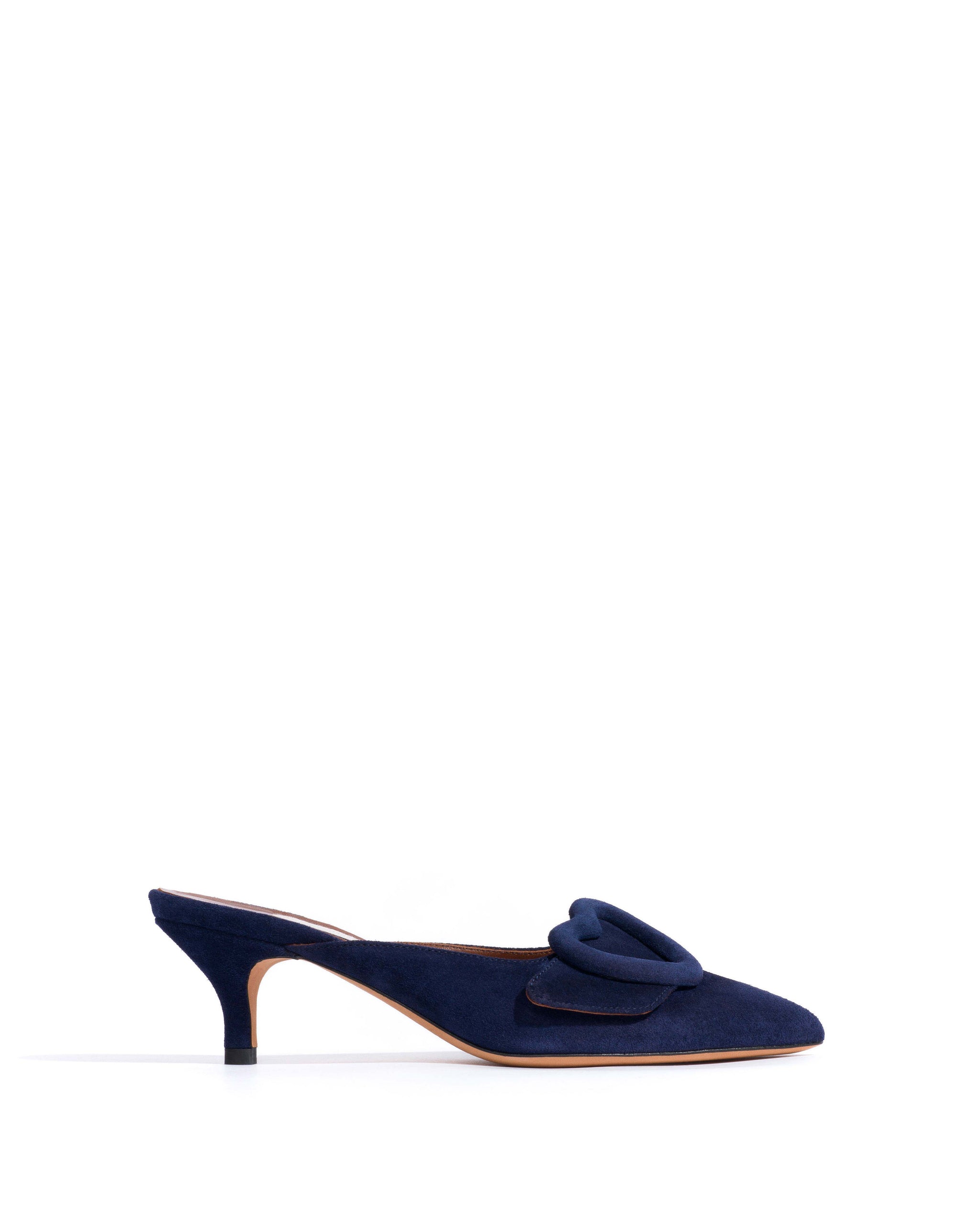 Shila 50 kitten Calf suede Ink blue