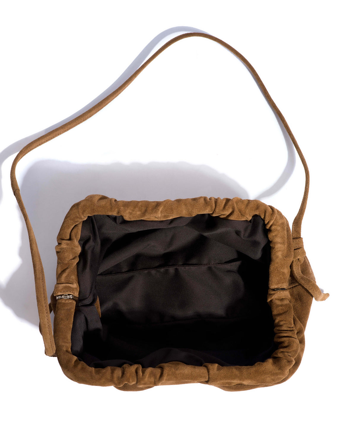 Hally classic cloud bag Calf suede Cinnamon