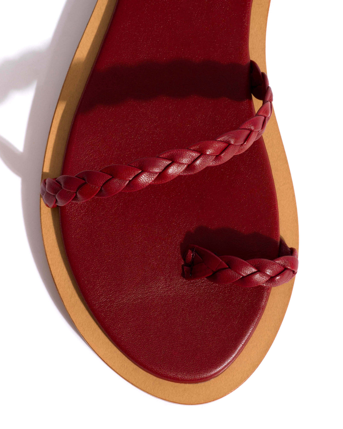 Cinca 10 hand-braided Hand-braided leather Pomegranate