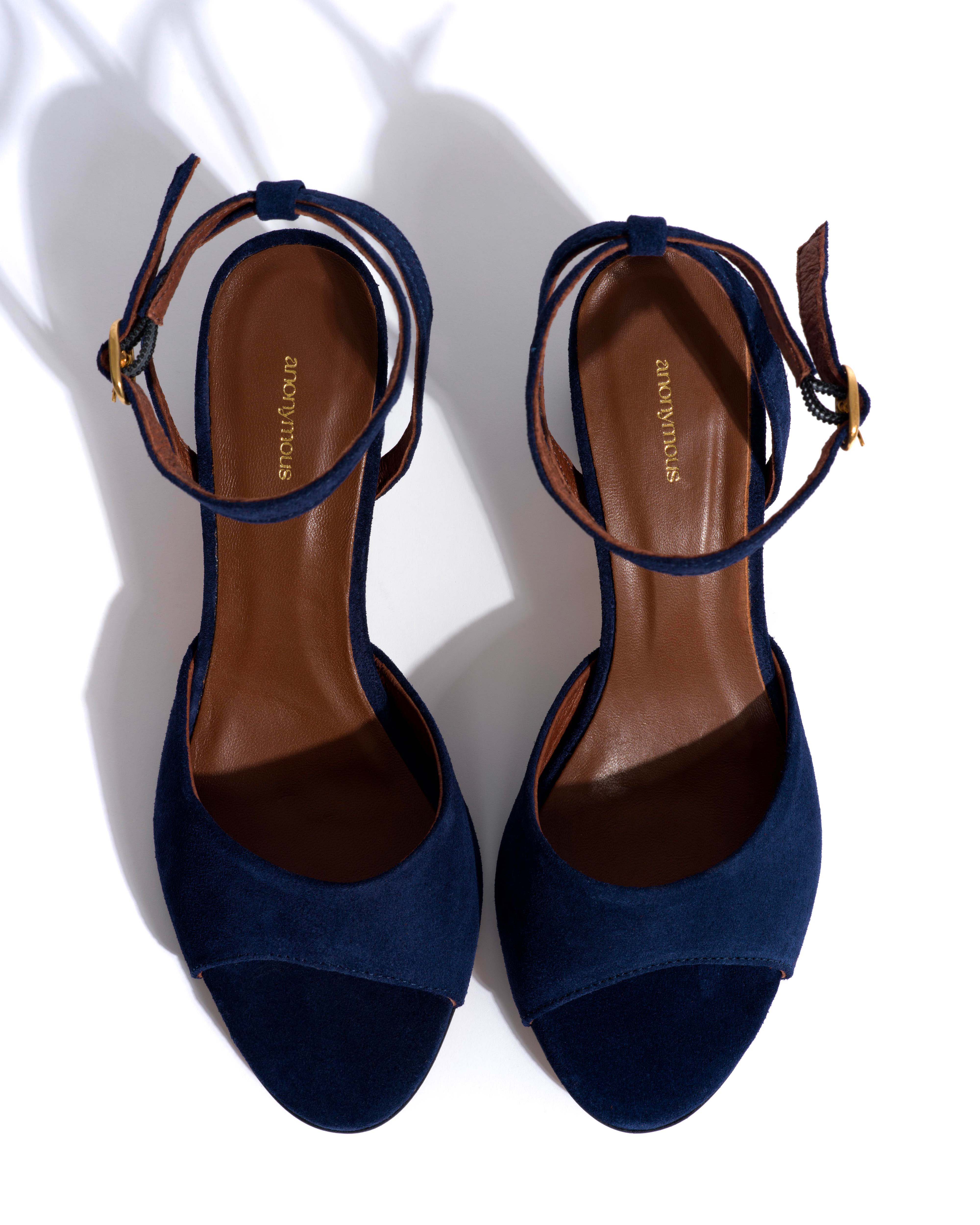 Jolie 55 Calf suede Ink blue