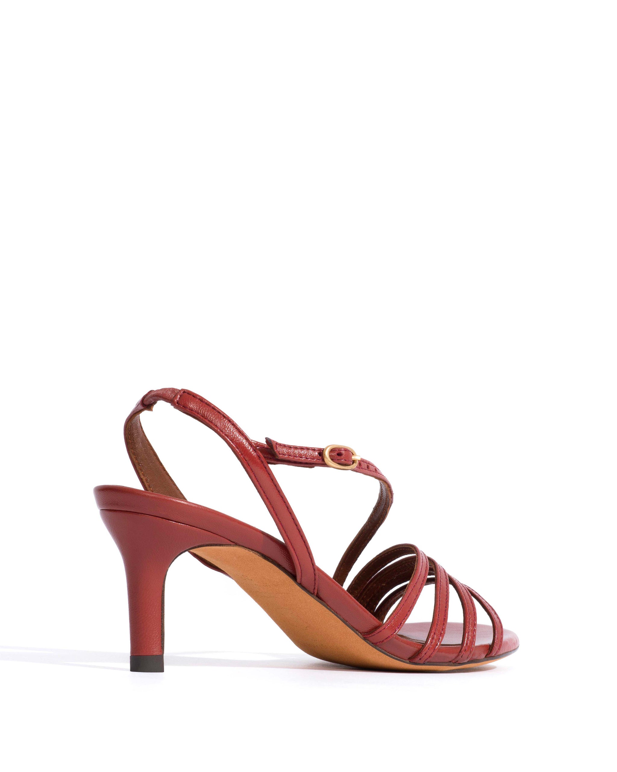 Naia 55 Shiny lamb Terracotta - Anonymous Copenhagen Heels