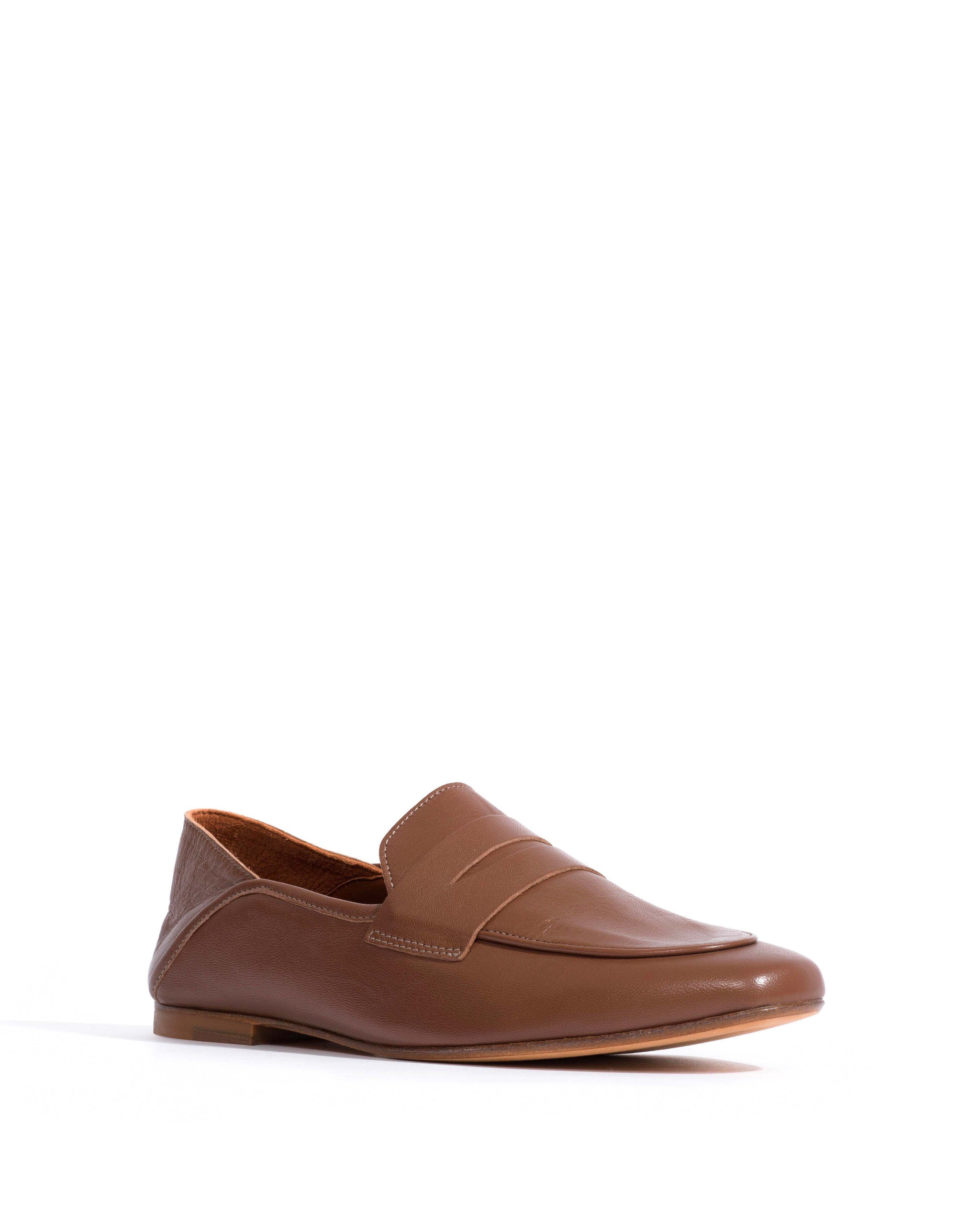Lindsay Shiny lamb Chocolate - Anonymous Copenhagen Flat-loafers & ballerinas & pumps