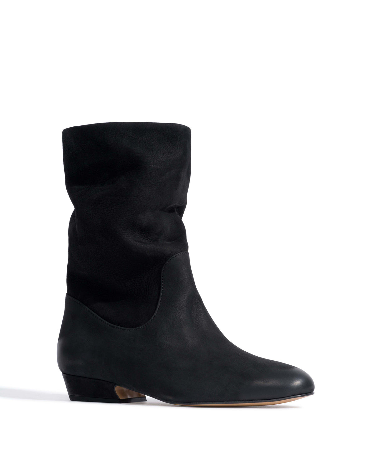 Cacha 25 Soft nubuck calf Black