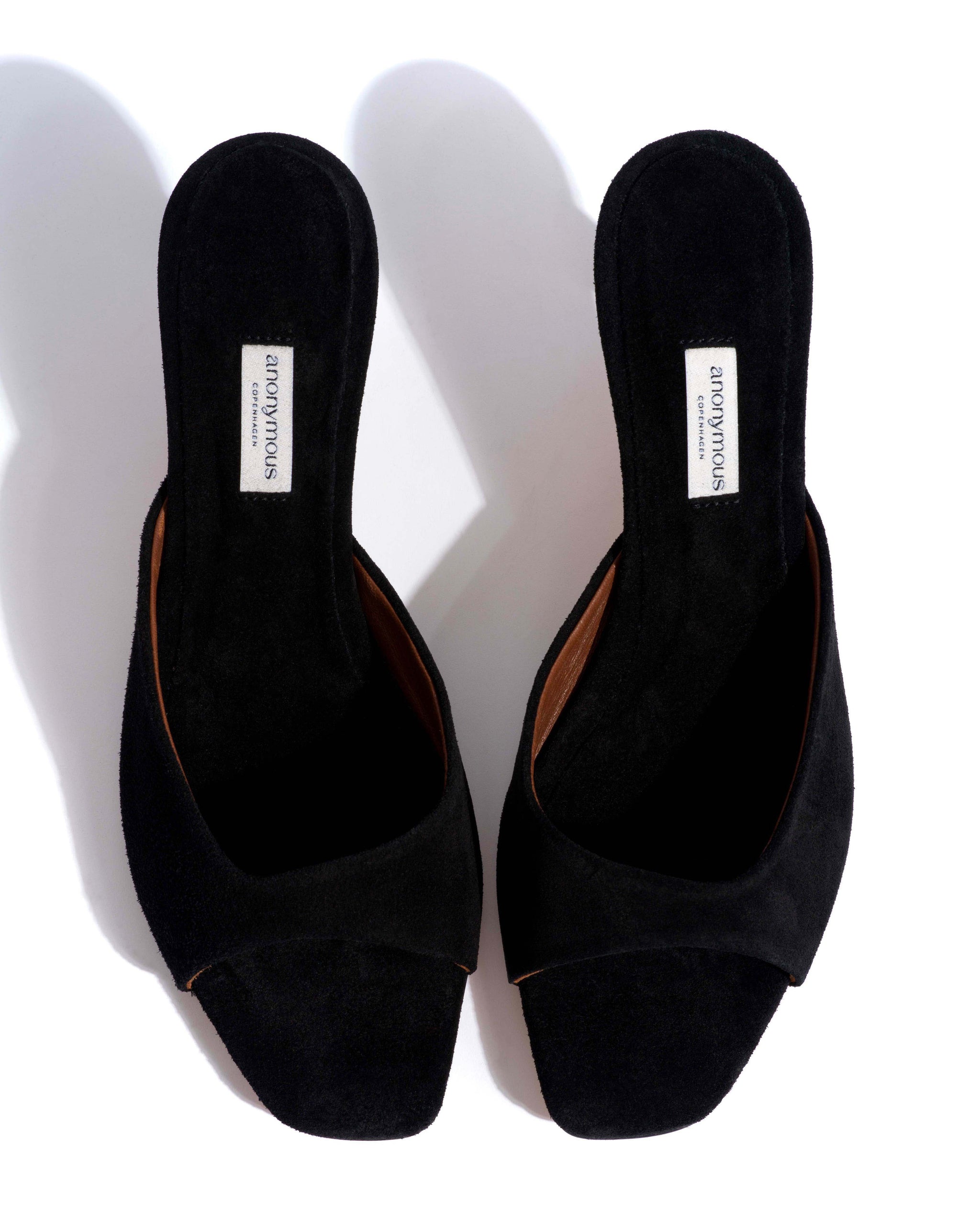 Mazy 55 Calf suede Black - Anonymous Copenhagen Heels