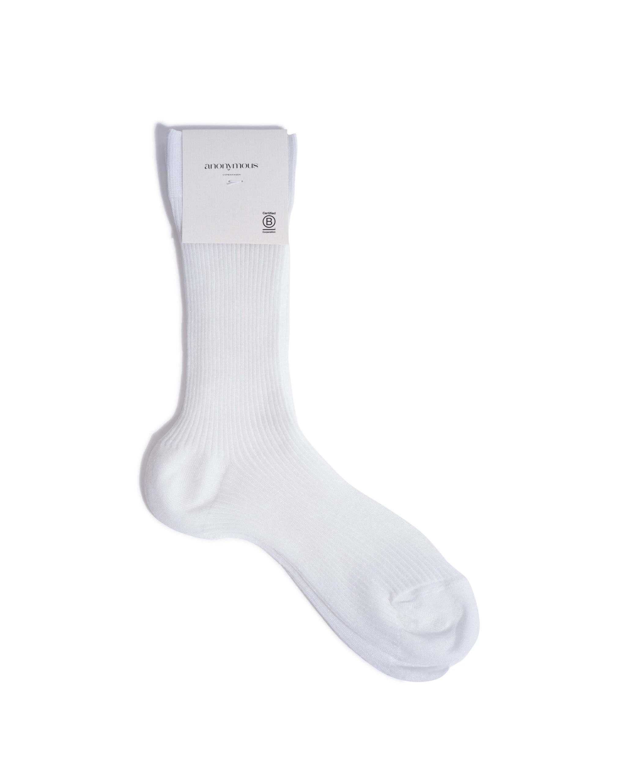 Noa glitter socks 52% nylon 48% polyester Cream