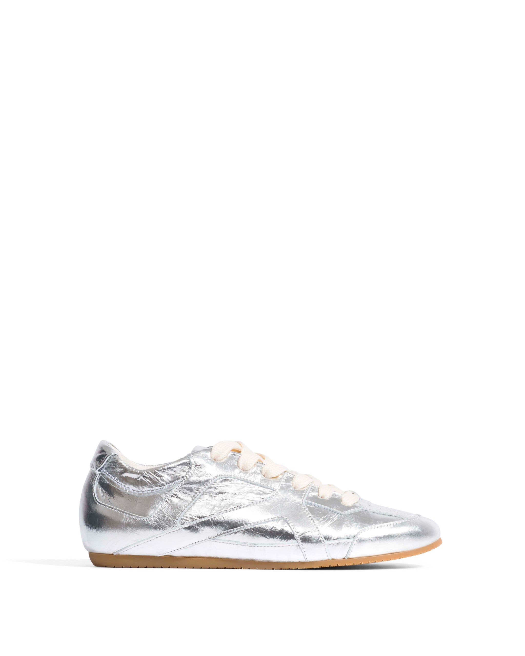 Sneakerina Crinkled metallic lamb Silver - Anonymous Copenhagen Sneakers