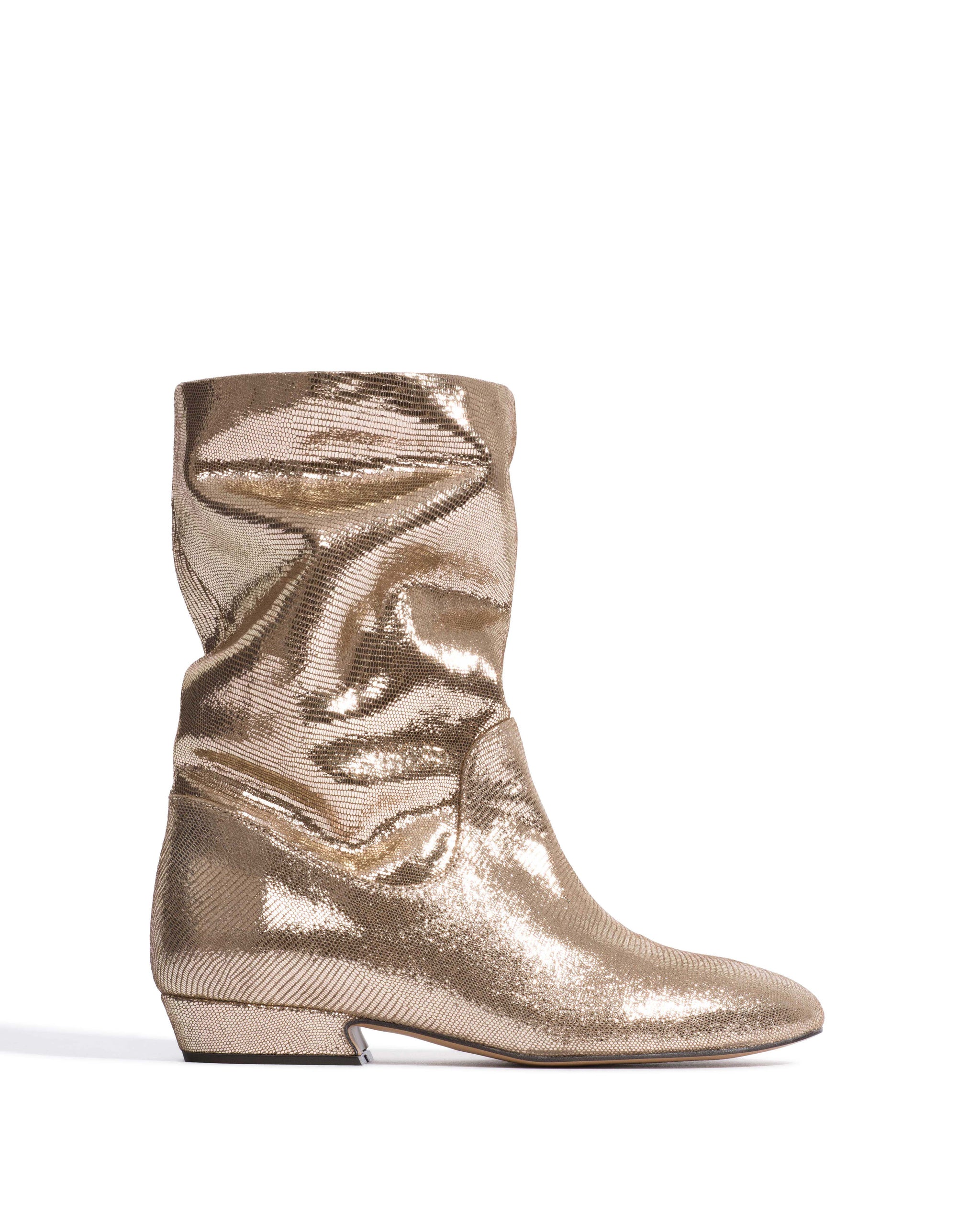 Cacha 25 Lizard metallic goat Vintage champagne