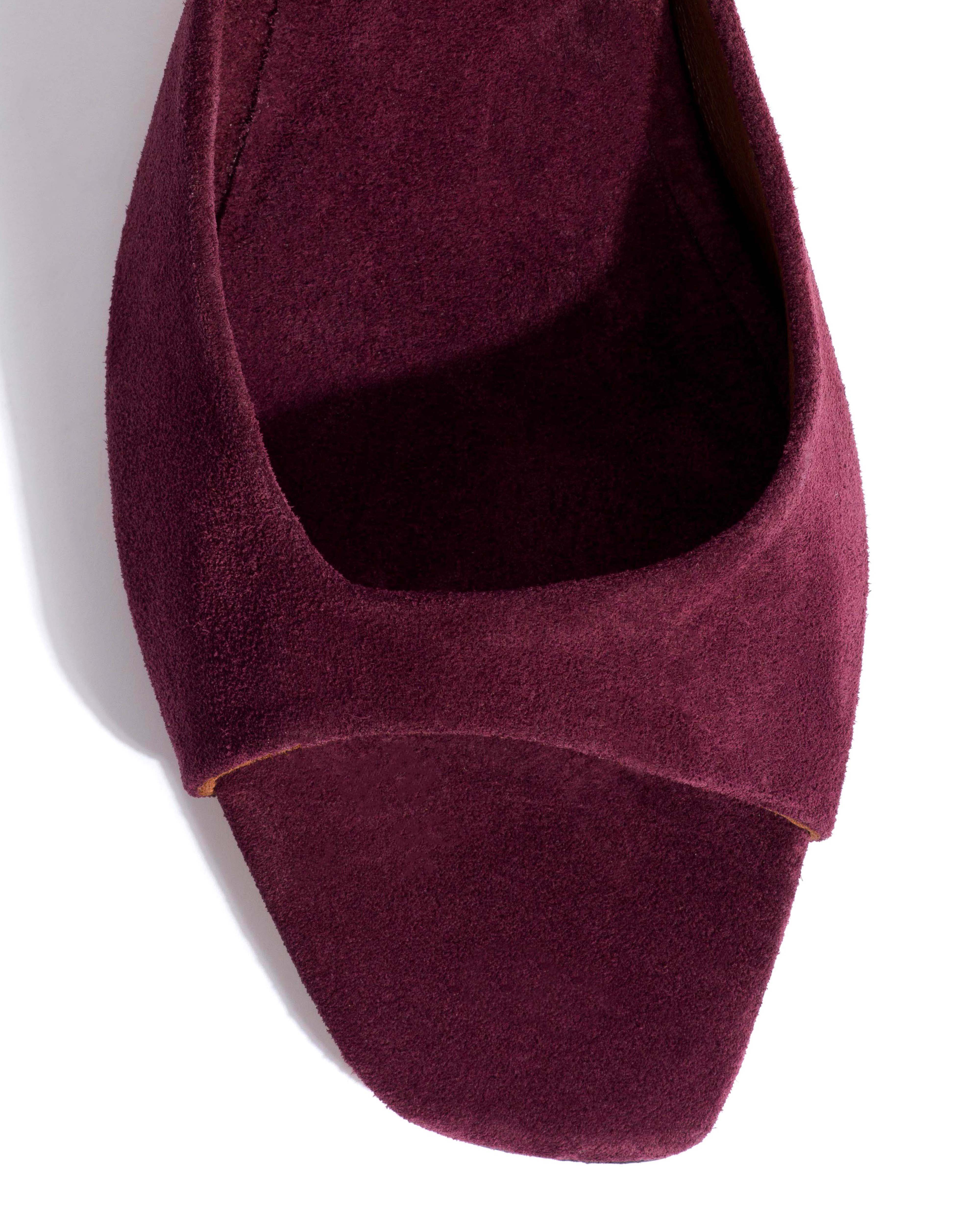 Mazy 55 Calf suede Fig purple