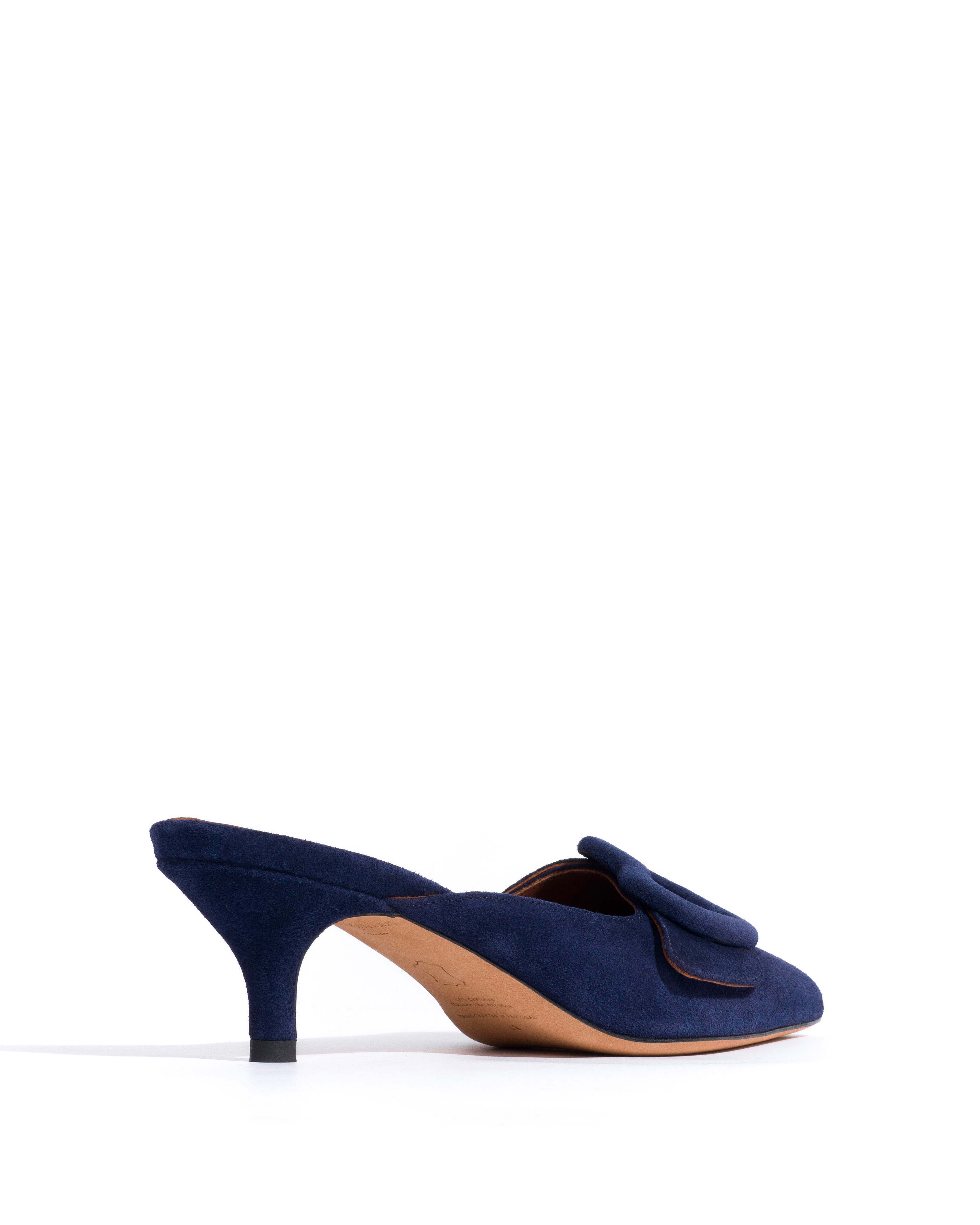 Shila 50 kitten Calf suede Ink blue