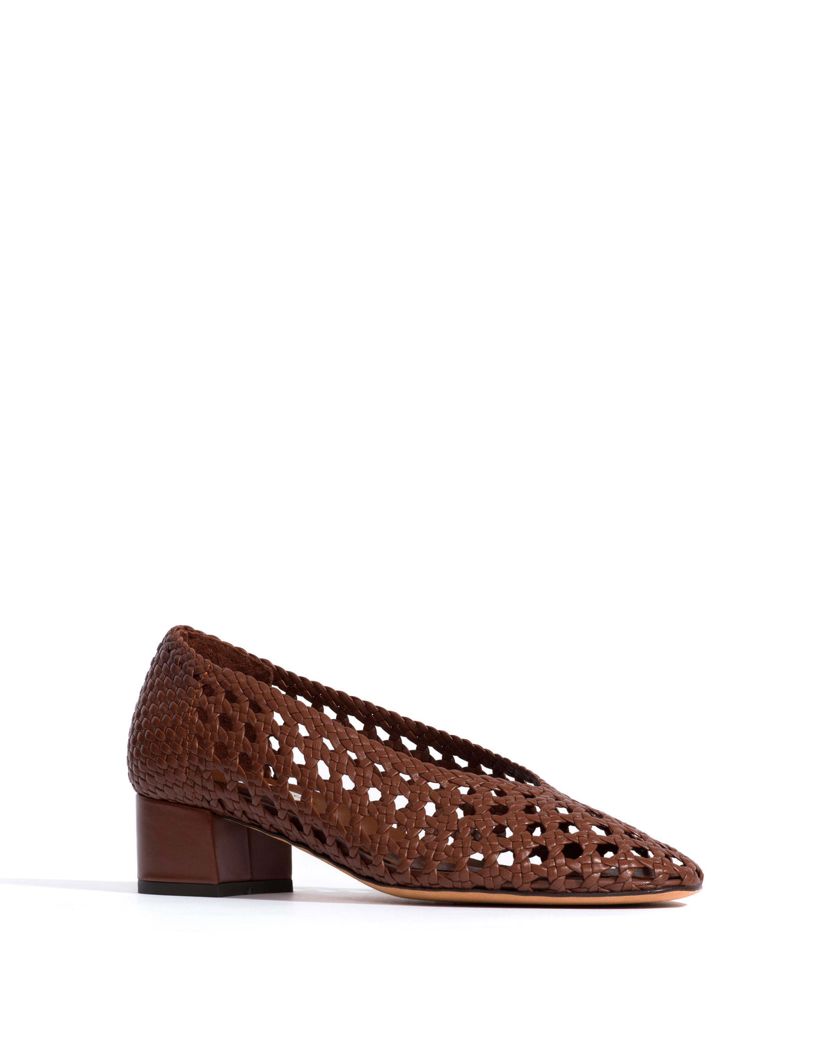 Sessi 40 hand-braided Hand-braided leather Chocolate