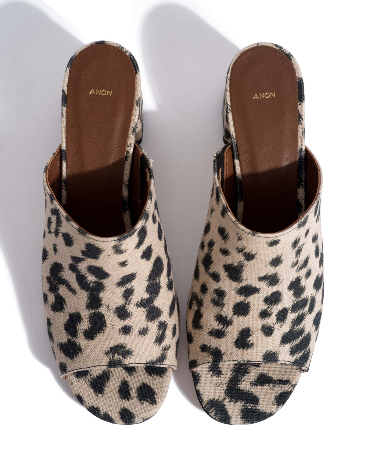 Horizon 55 Natural cotton-linen Leopard
