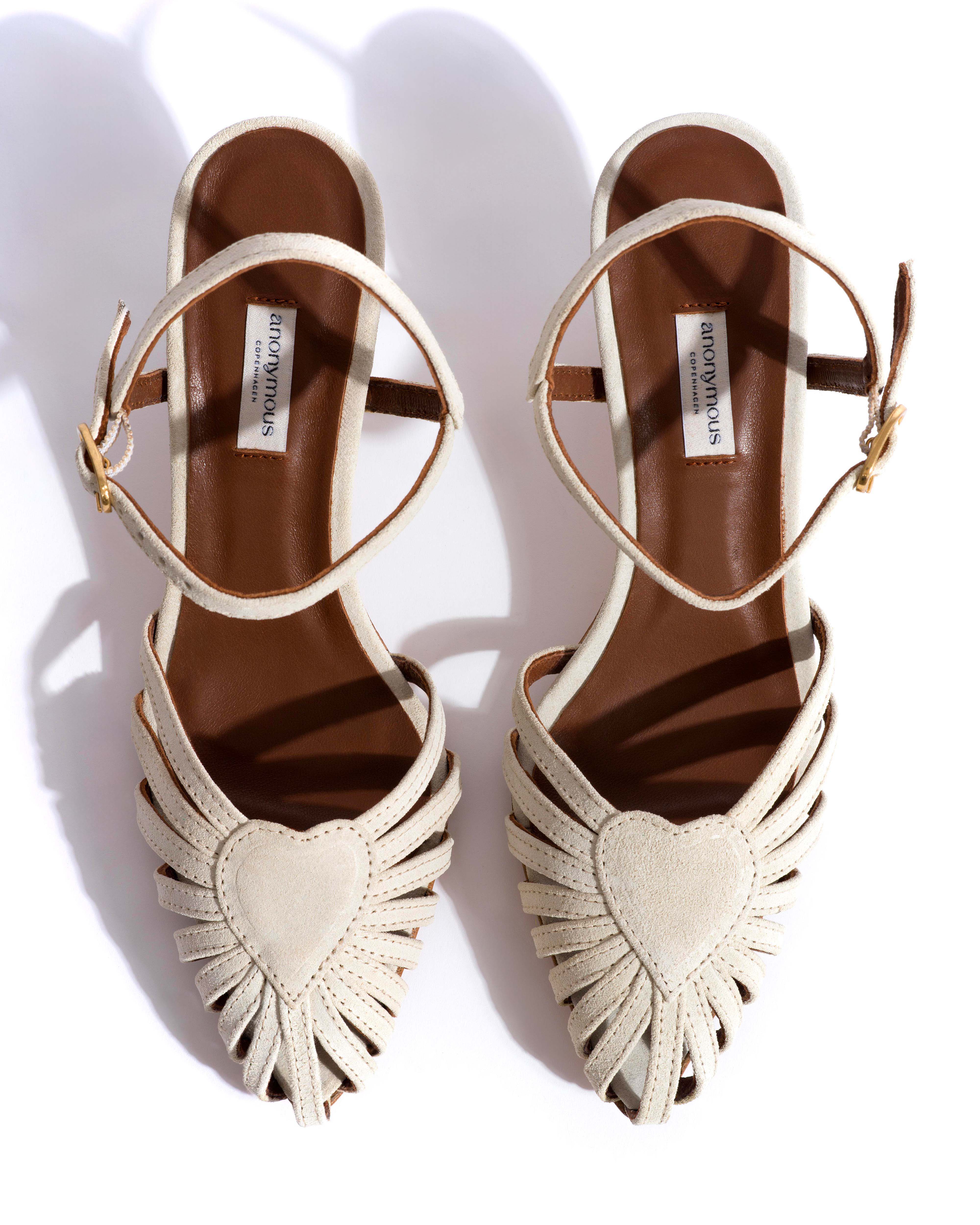 Keesha 55 Calf suede Antique white