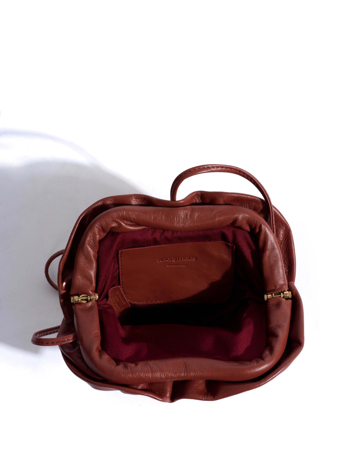 Zally petite heart bag Shiny lamb Terracotta